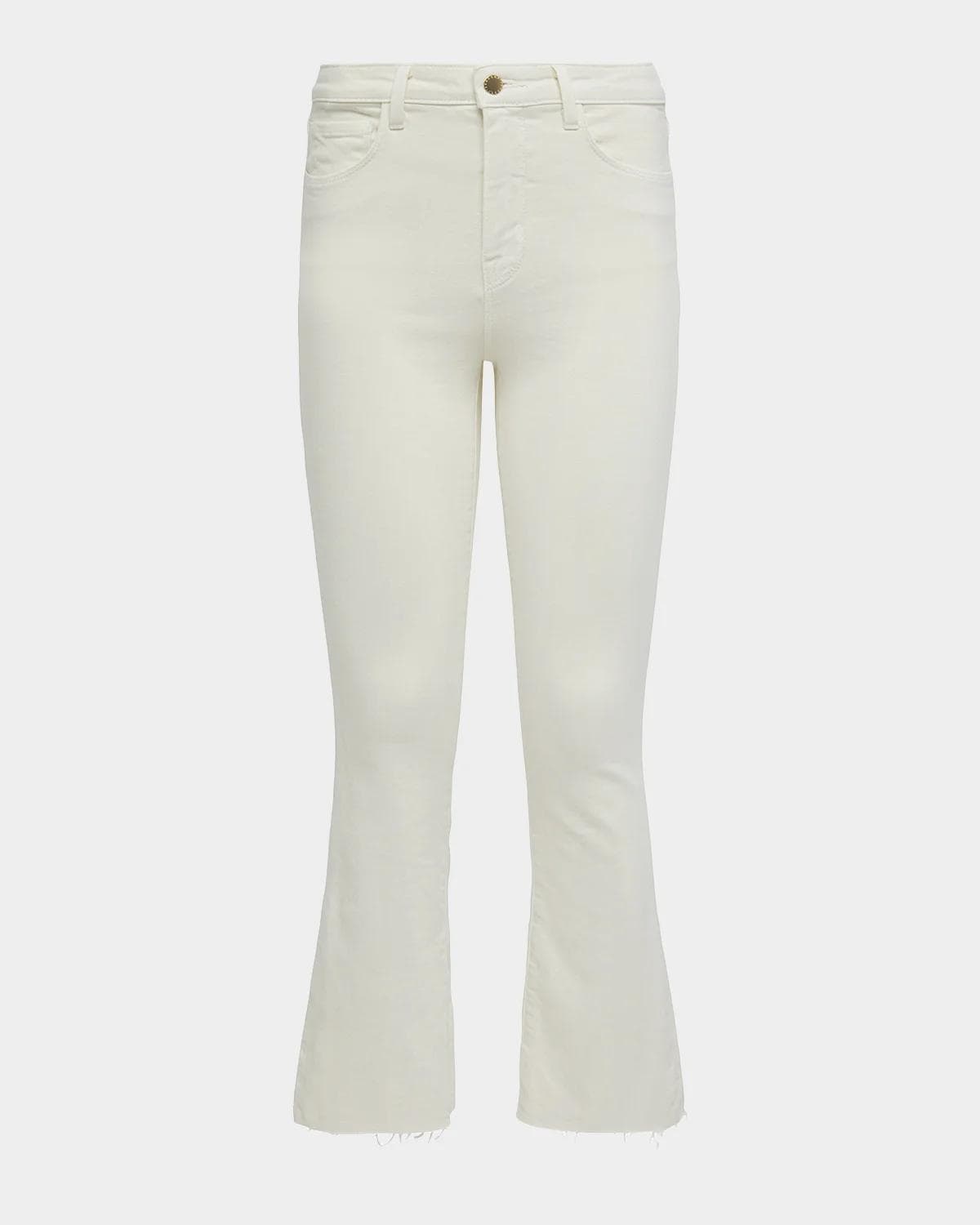 L 'AGENCE Kendra High-Rise Crop Flare Jeans