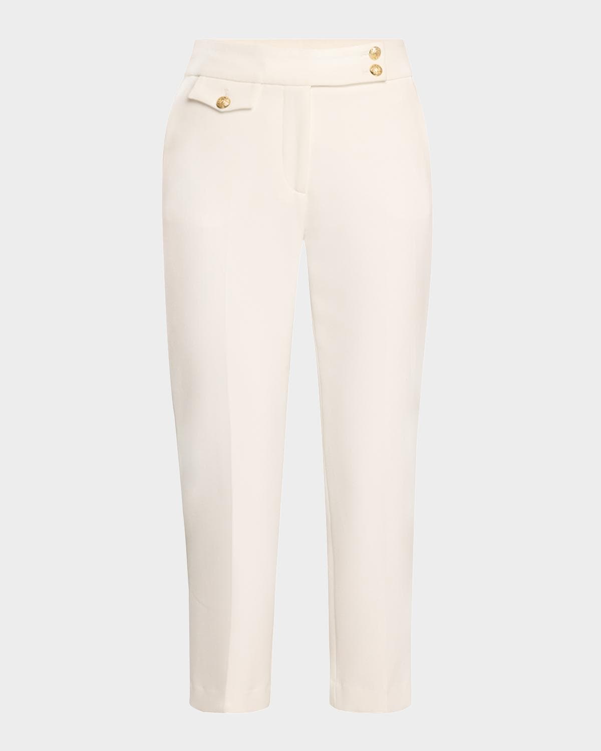 Veronica Beard Renzo Straight Crop Pants
