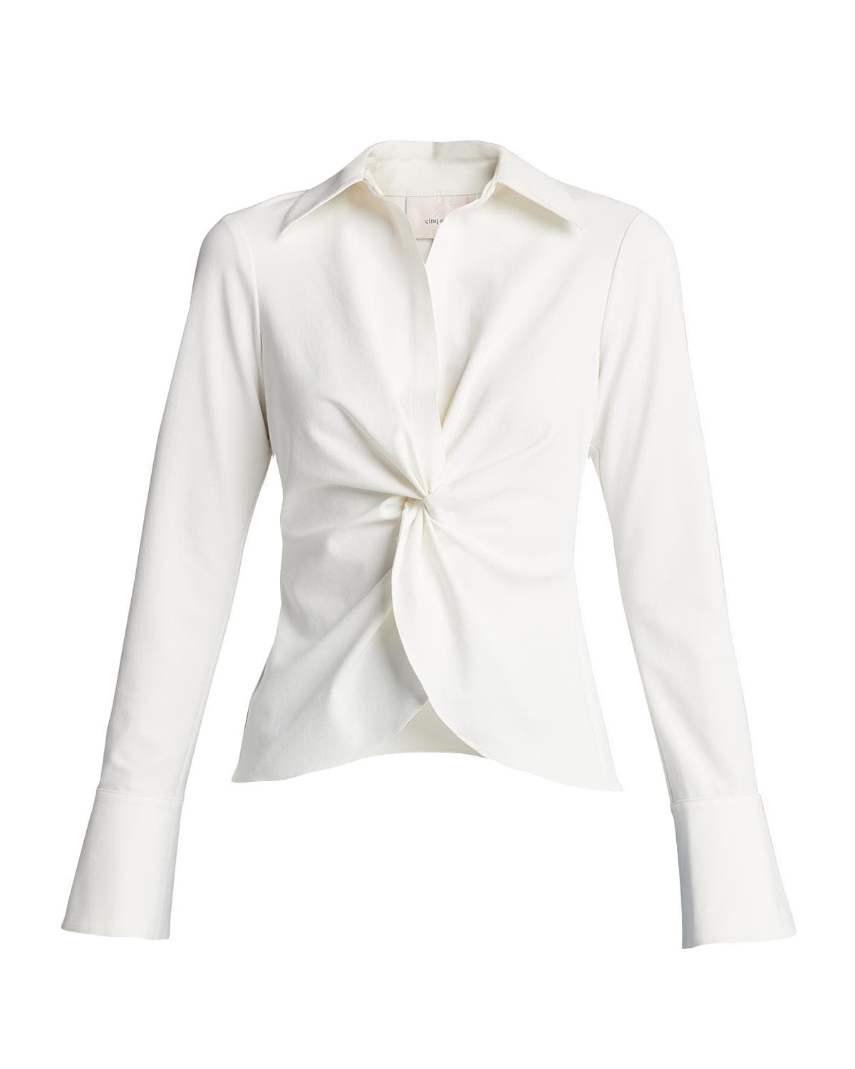Cinq à Sept McKenna Long-Sleeve Collared Top