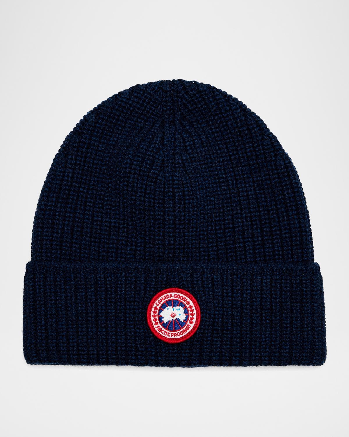 Canada Goose Men's Arctic Rib-Knit Wool Beanie Hat