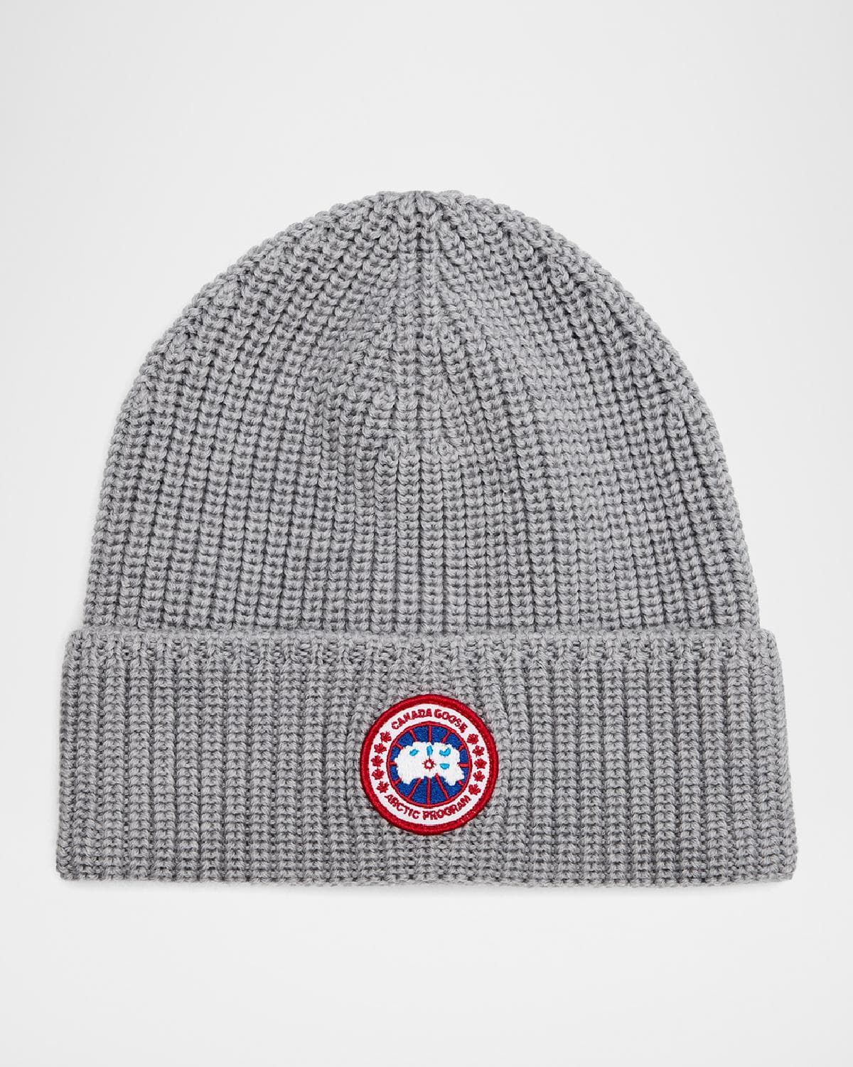 Canada Goose Men's Arctic Rib-Knit Wool Beanie Hat
