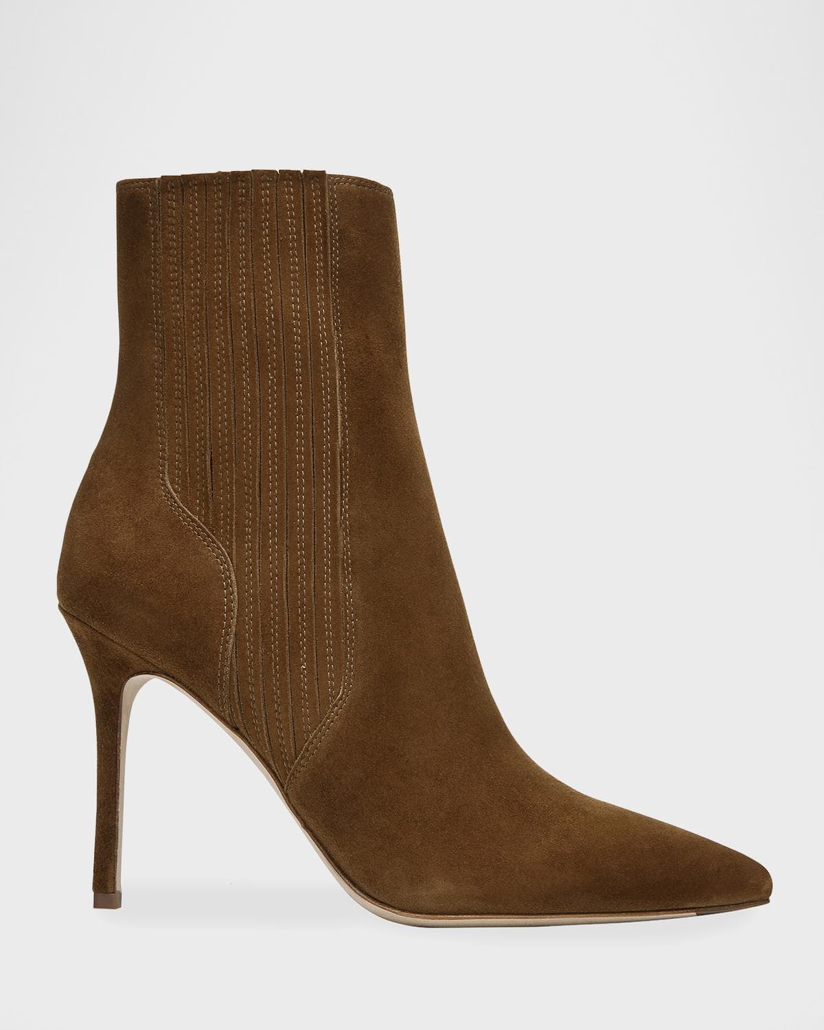 Veronica Beard 95mm Lisa Suede Stiletto Ankle Booties