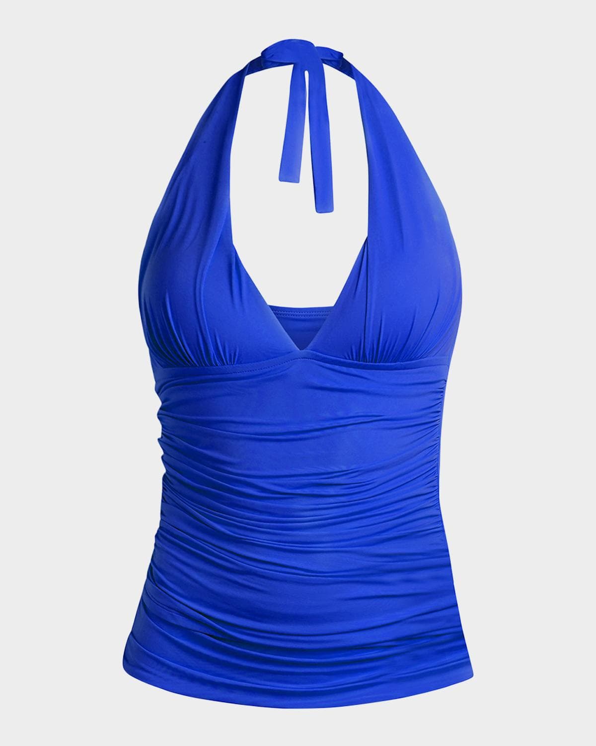 La Blanca Island Goddess Halter Tankini Swim Top