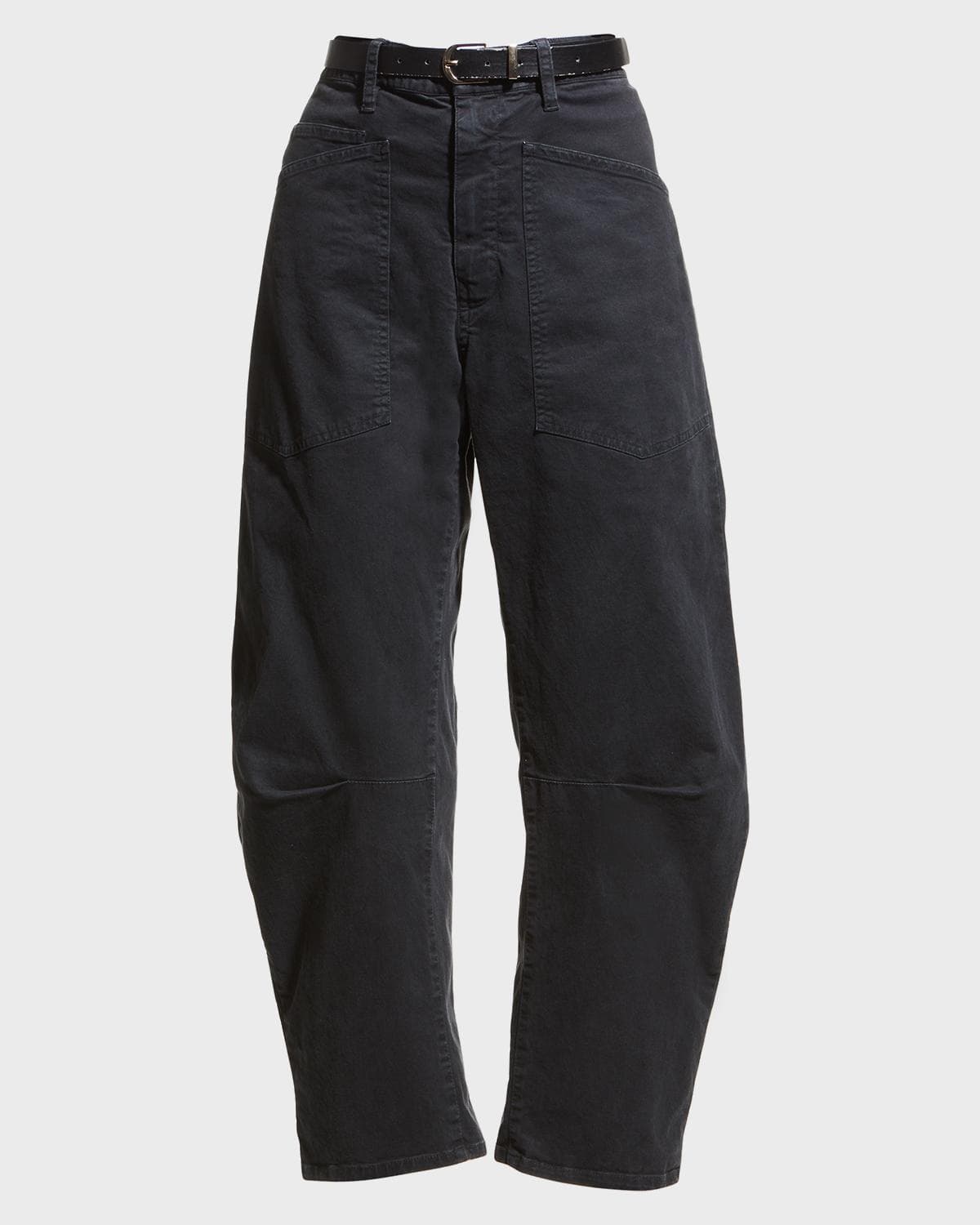 Nili Lotan Shon Mid-Rise Cropped Pants