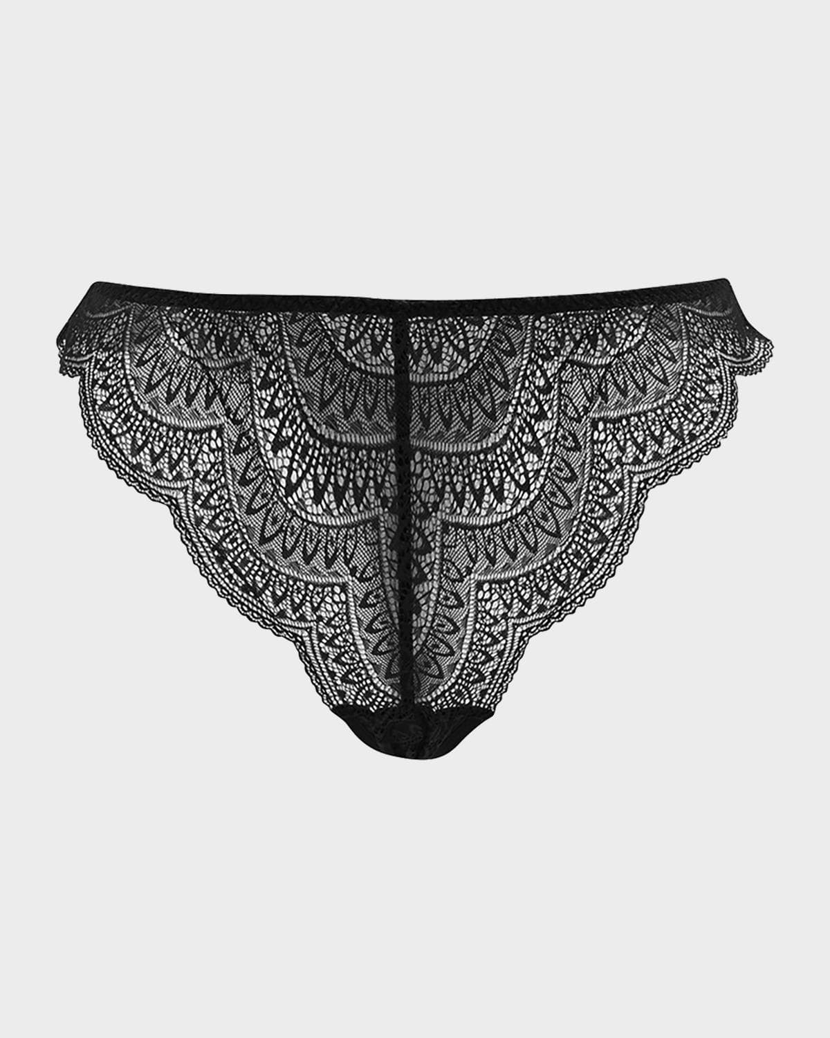 Simone Pérèle Karma Lace Tanga Briefs · X-LARGE
