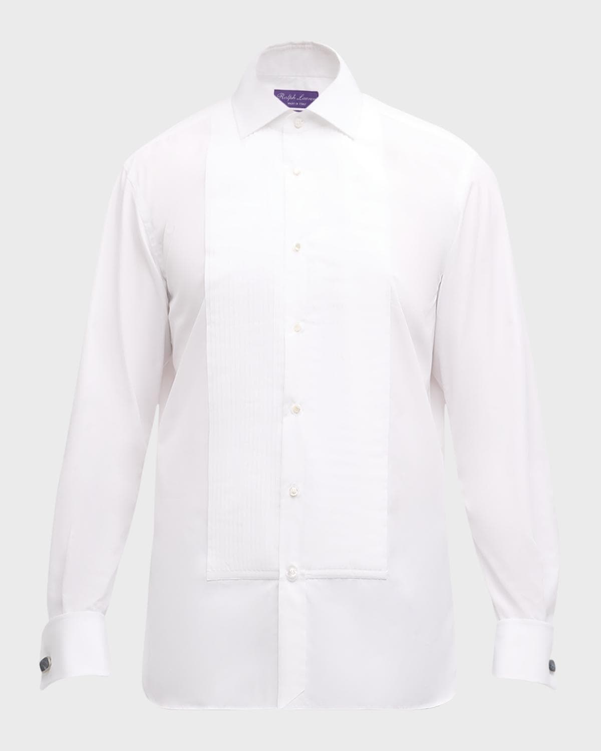 Ralph Lauren Purple Label Poplin French Cuff Tuxedo Shirt