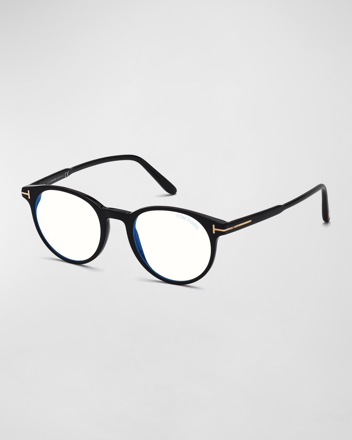 TOM FORD Men's Ft5695 49 mm Blue-Block Optical Frames