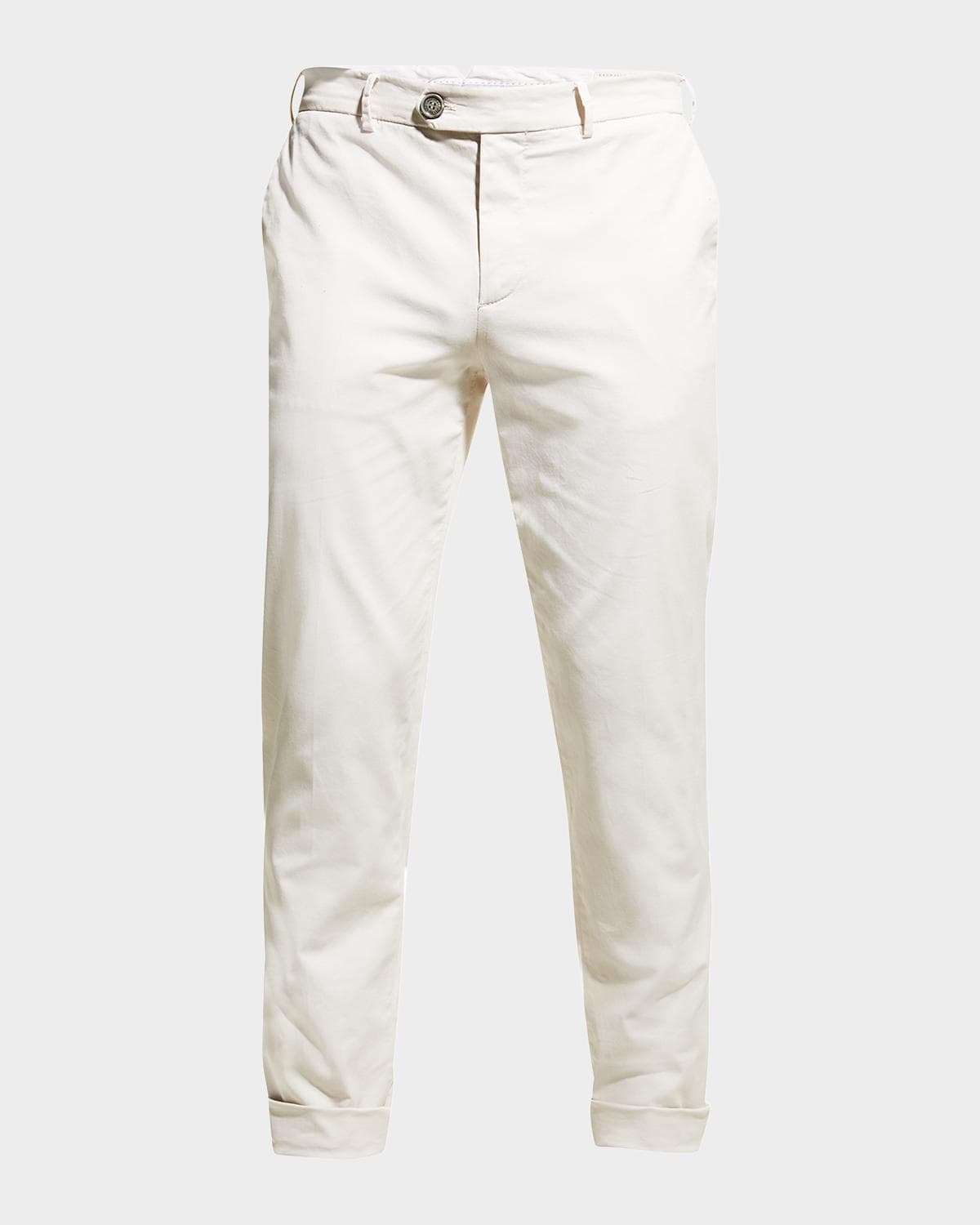 Brunello Cucinelli Men's American Pima Italian-Fit Chino Trousers