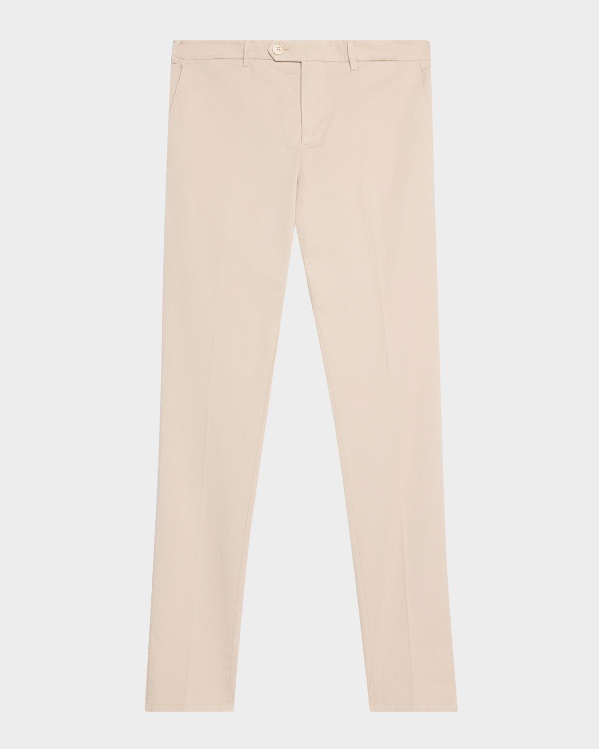 Brunello Cucinelli Men's American Pima Italian-Fit Chino Trousers