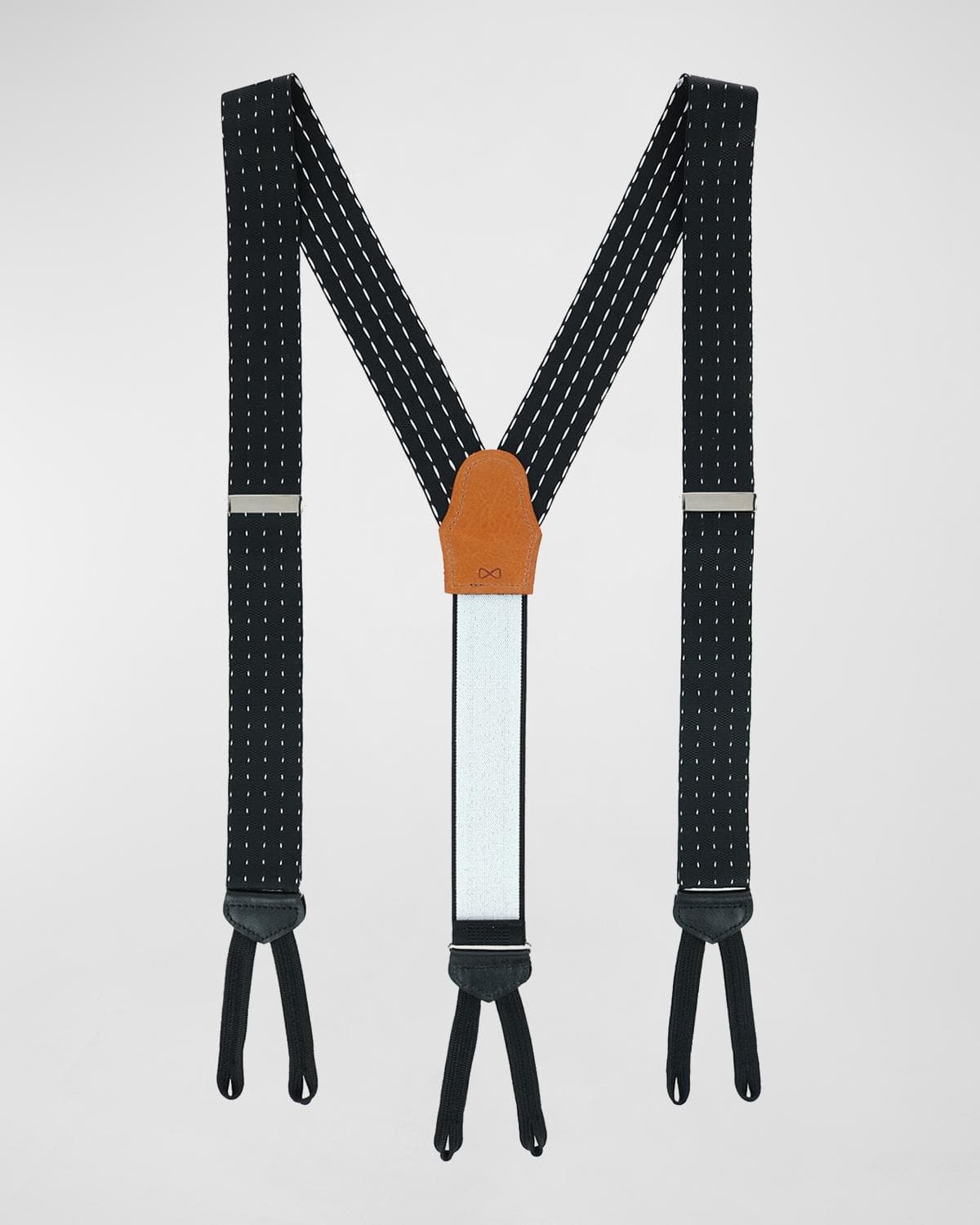 Trafalgar Men's Formal Pindot Silk Suspender Braces