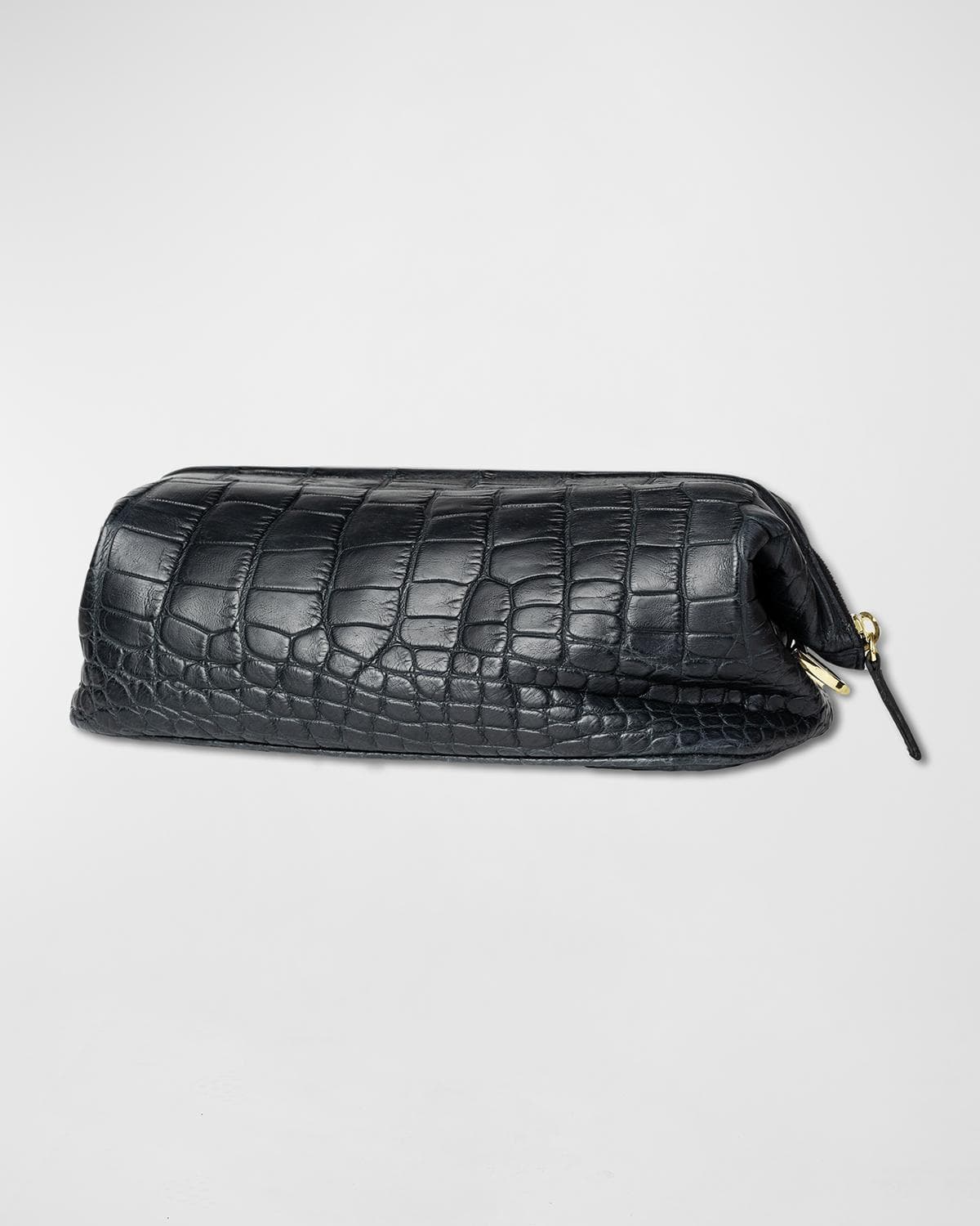Abas Men's Alligator Travel Toiletry Bag