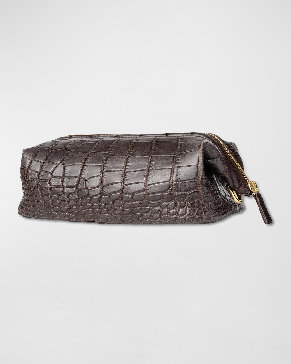 Abas Men's Alligator Travel Toiletry Bag