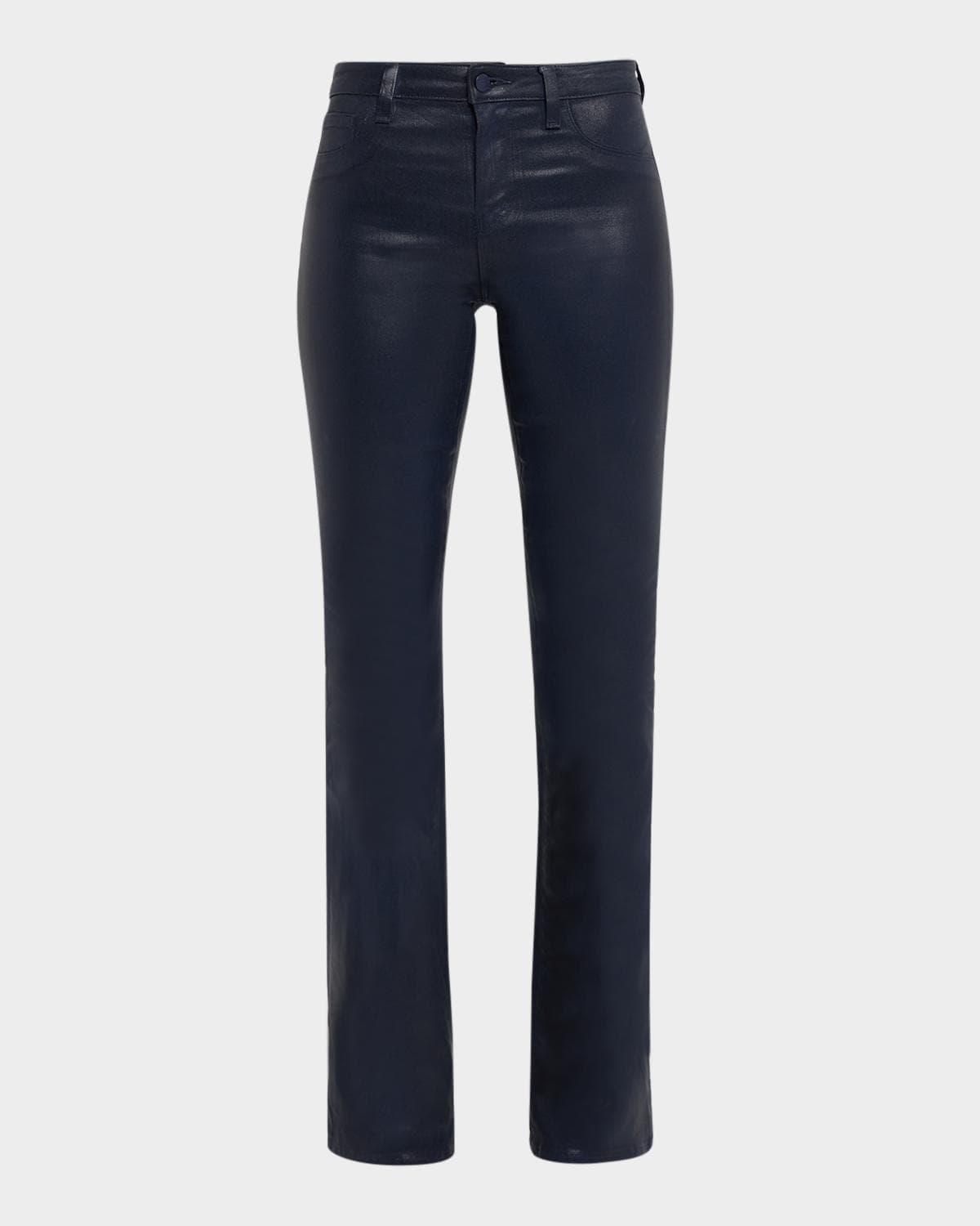 L 'AGENCE Selma High-Rise Coated Sleek Baby Boot Jeans