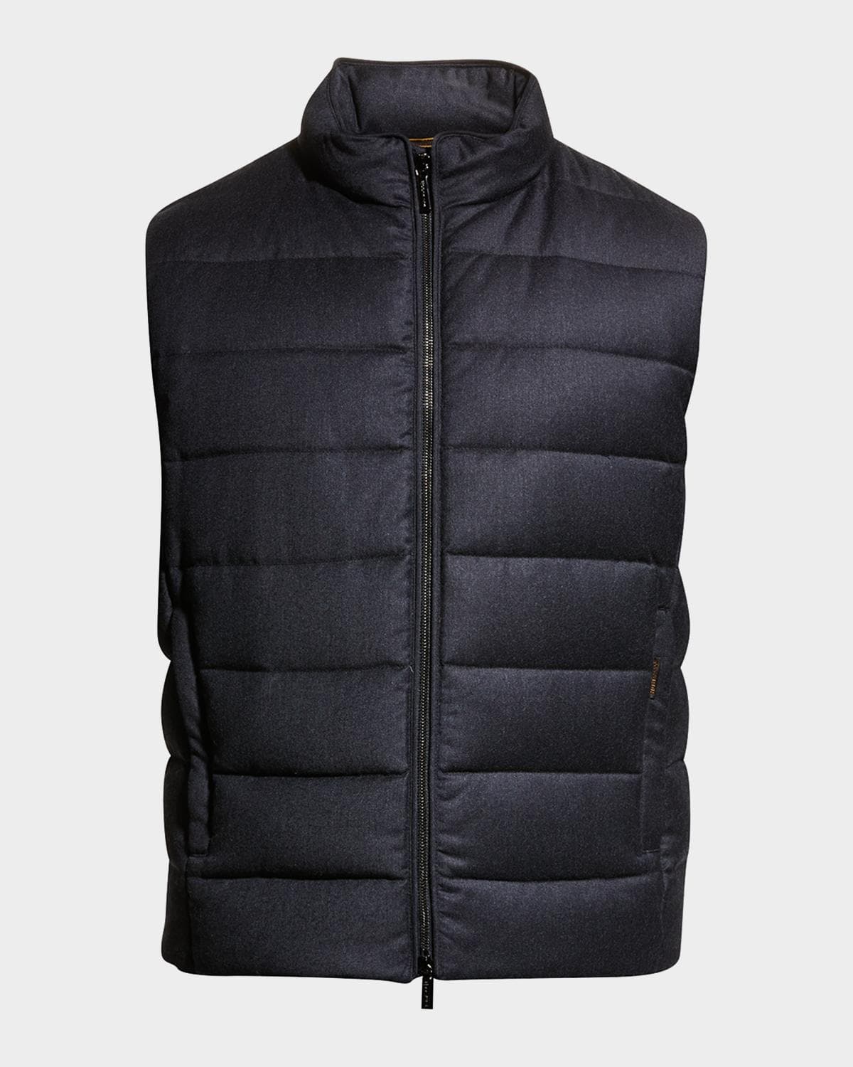 MooRER Men's Flannel Down Vest