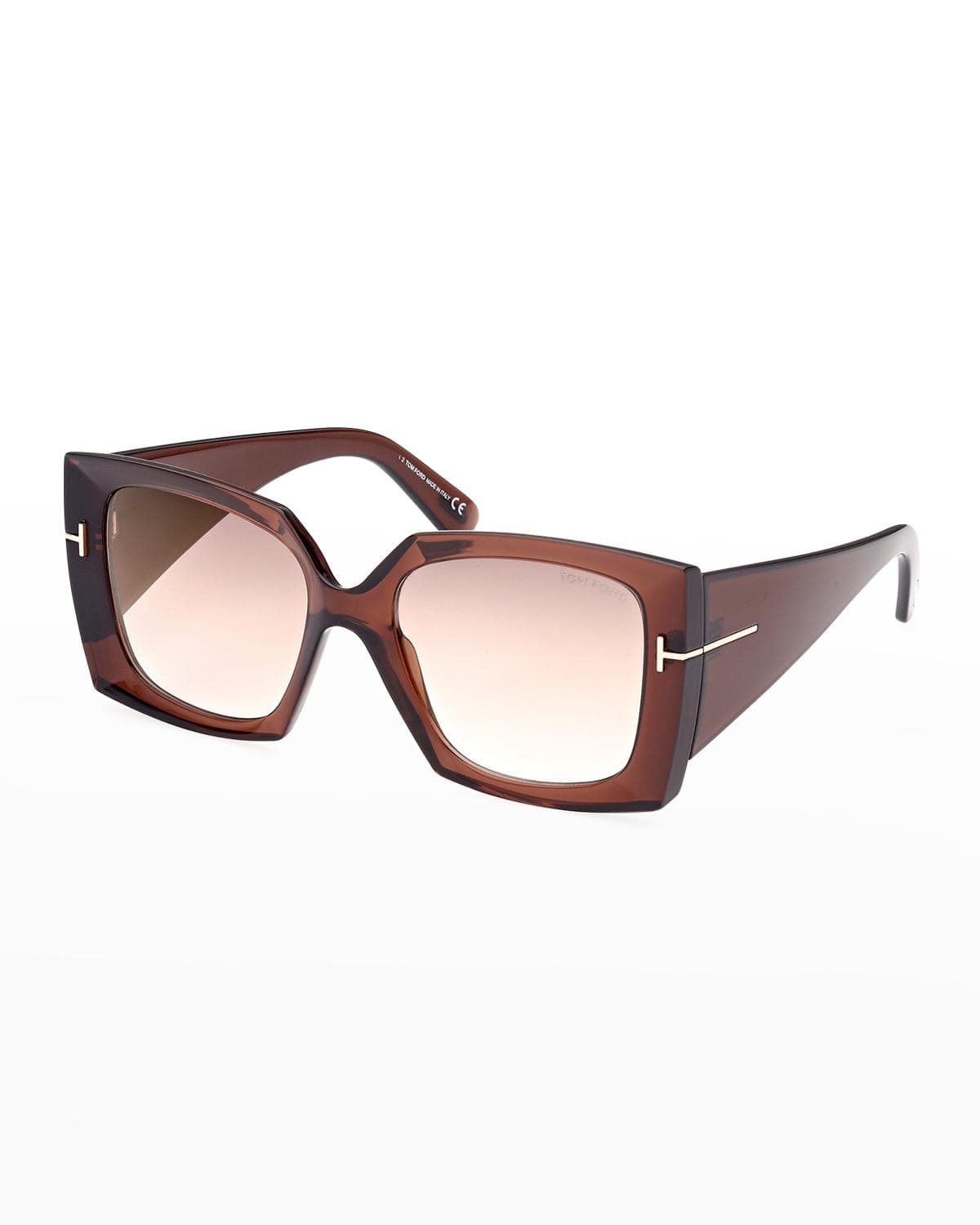 TOM FORD Jacquetta Square Injection Plastic Sunglasses