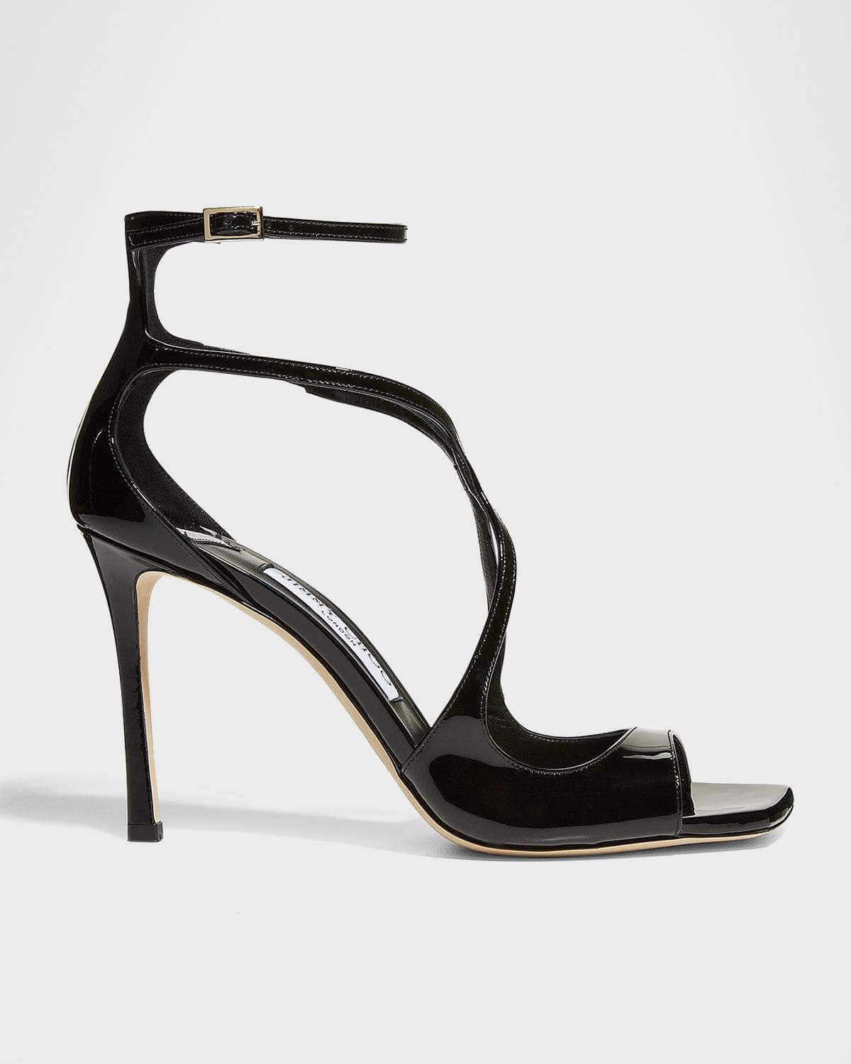 Jimmy Choo Azia Patent Ankle-Strap Sandals