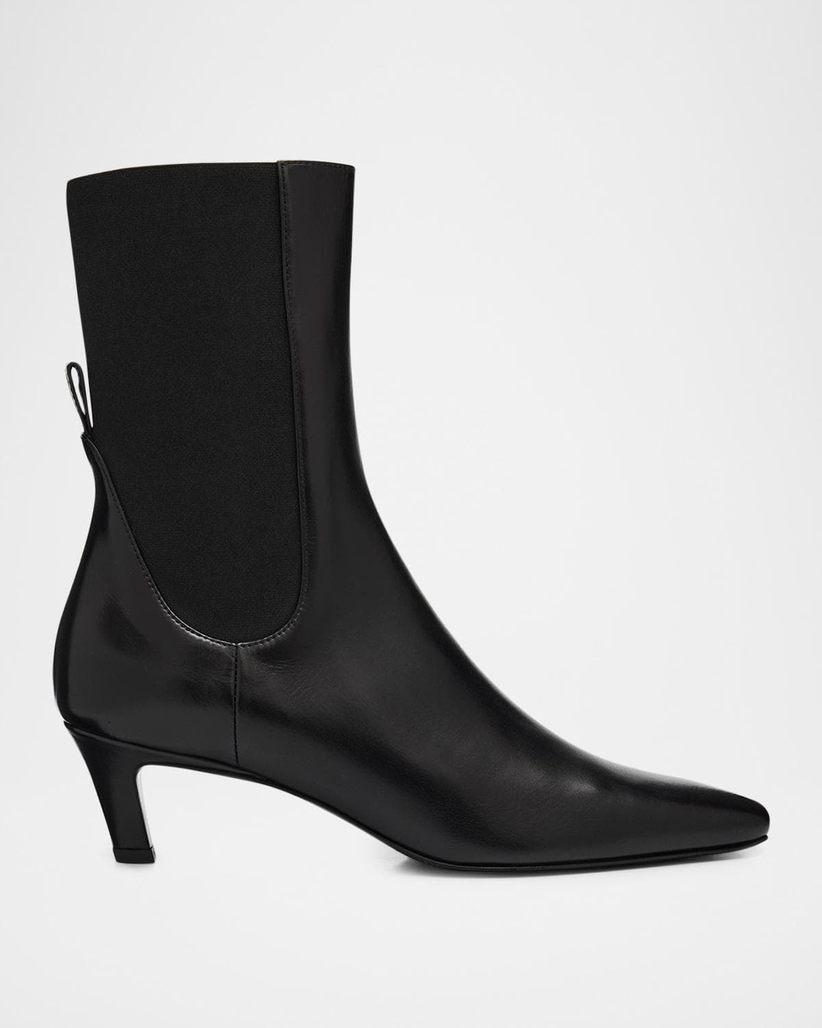 Toteme The Mid Heel Calfskin Ankle Boots