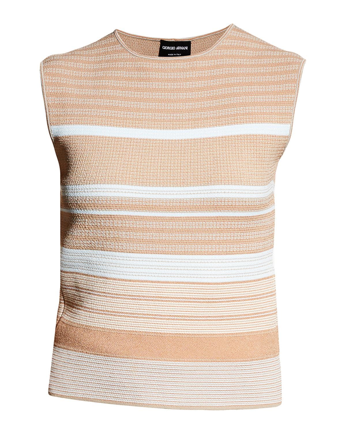 Giorgio Armani Striped Knit Top