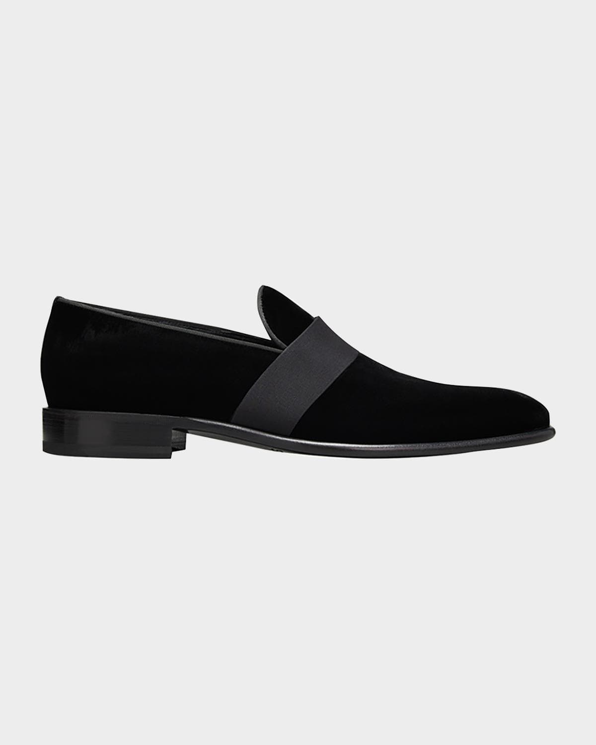Santoni Men's Isomer Grosgrain Velvet Formal Loafers