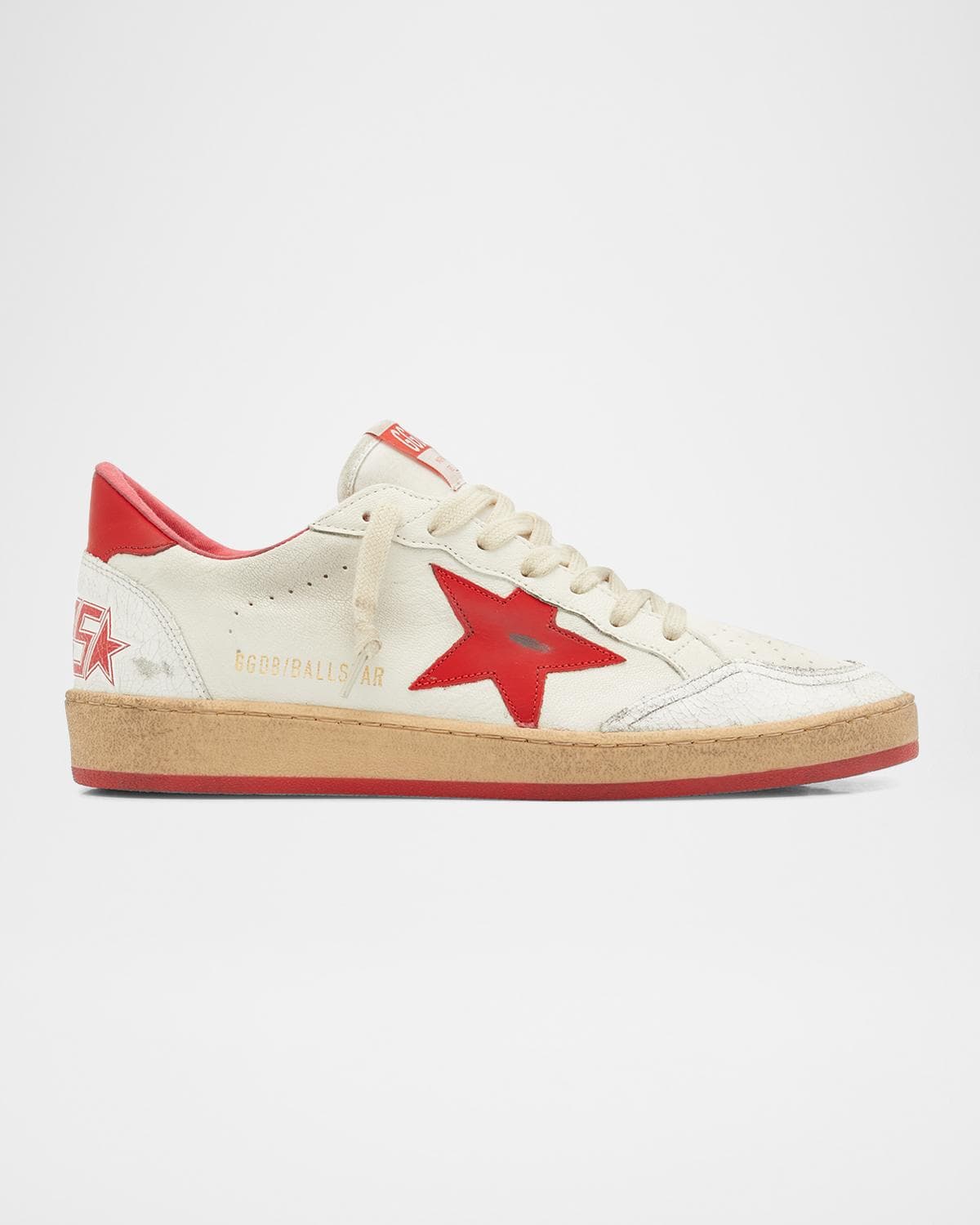 Golden Goose Men's Ball Star Distressed Low-Top Sneakers