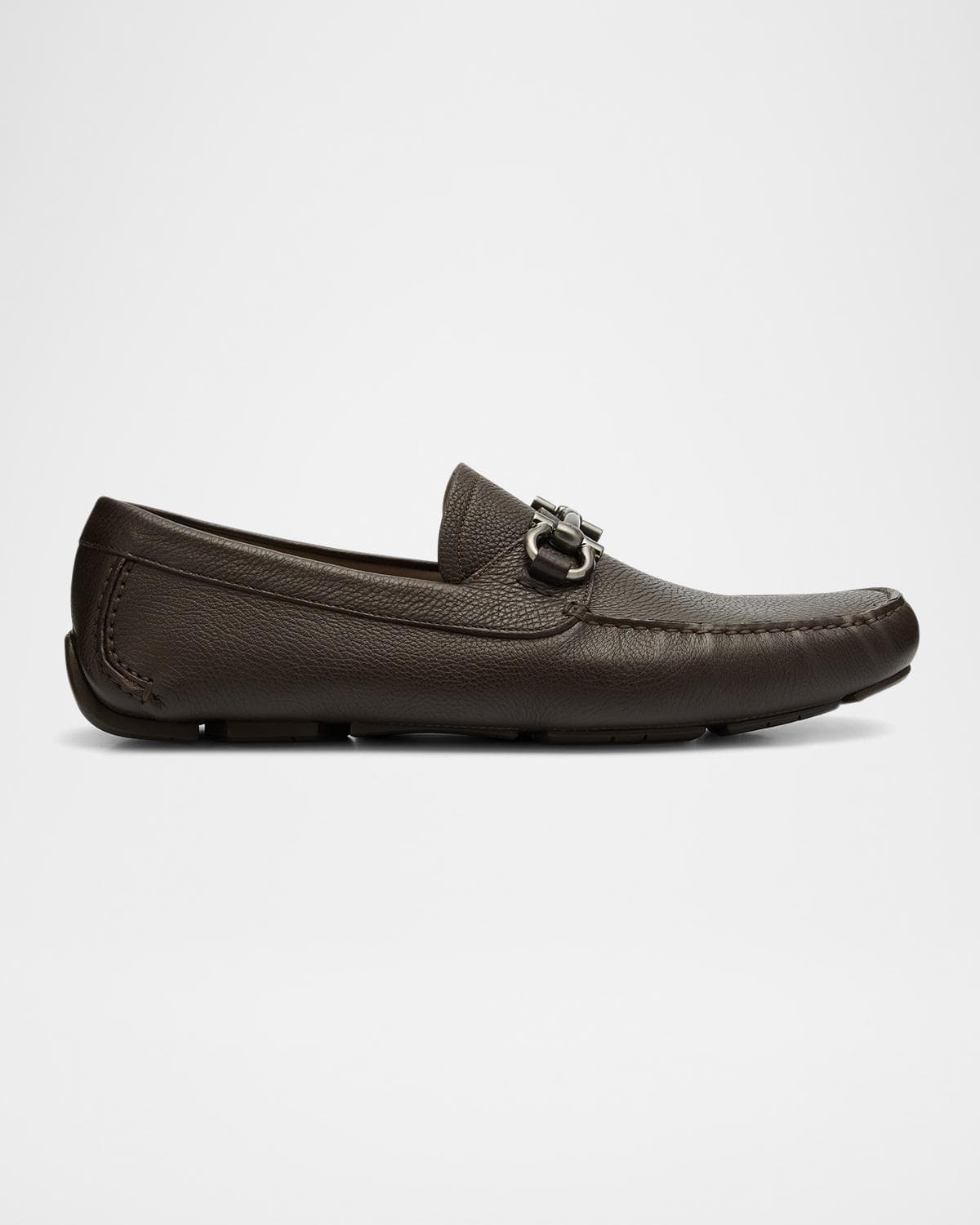 FERRAGAMO Men's Parigi Gancini Leather Drivers