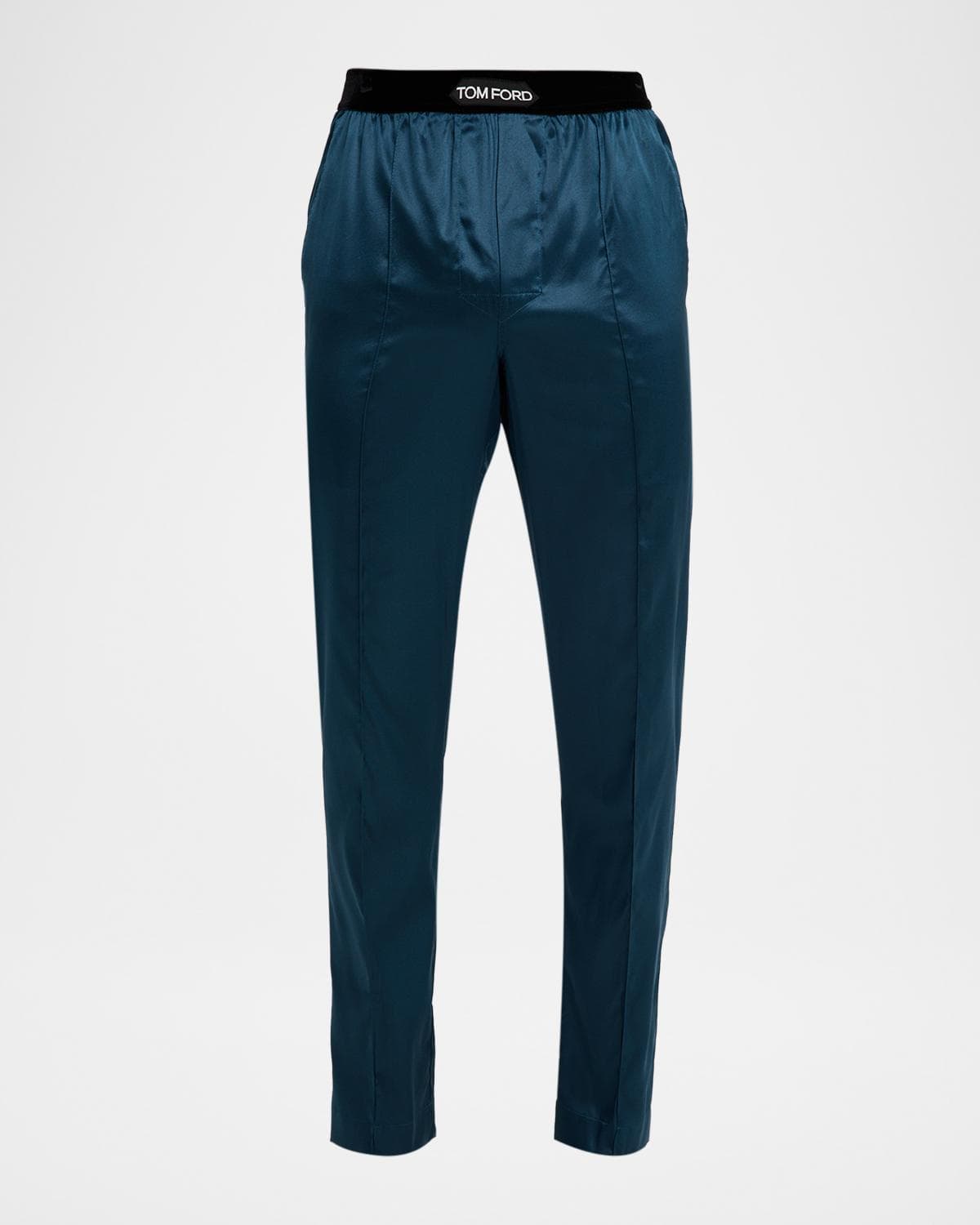 TOM FORD Men's Silk Logo Pajama Pants