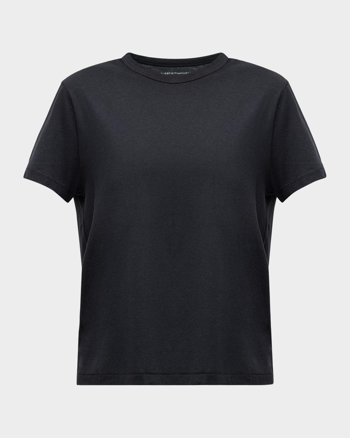 Majestic Filatures Lyocell Cotton Semi-Relaxed Short-Sleeve Crewneck tee