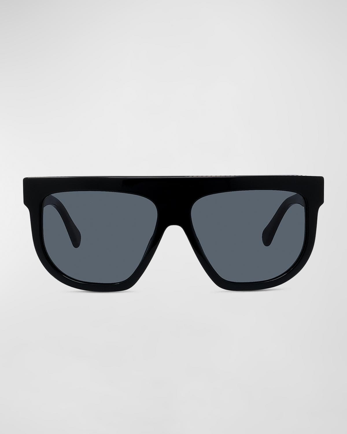Stella McCartney Bio-Acetate Aviator Sunglasses w/ Chain Strap