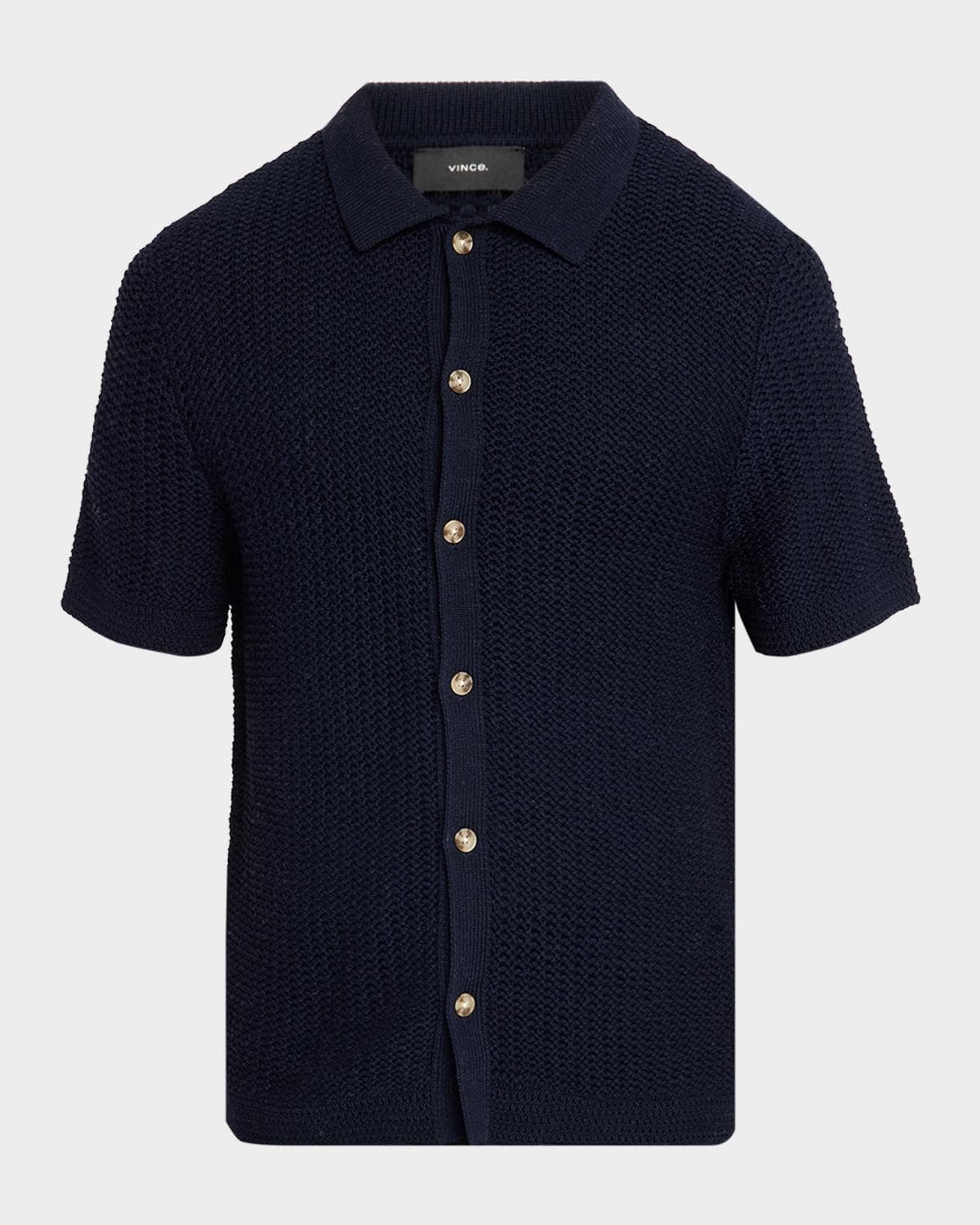 Vince Men's Crochet Button-Down Shirt