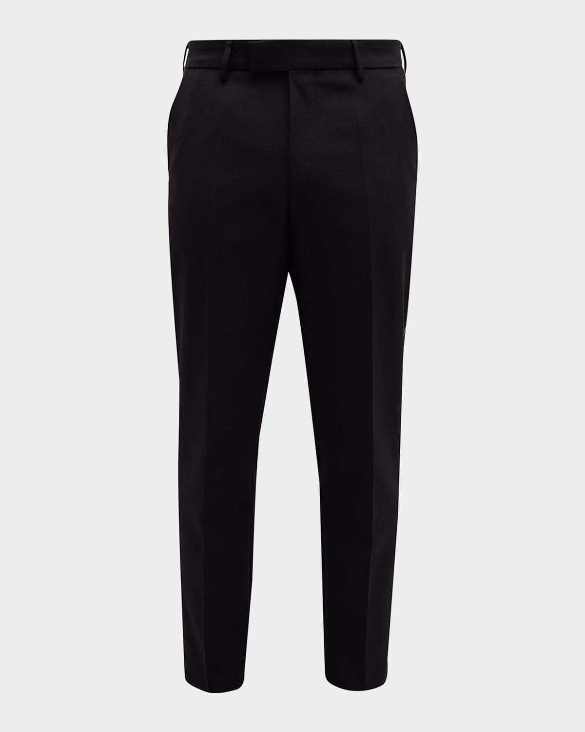 BOSS Men's Wool-Blend Solid Tuxedo Pants