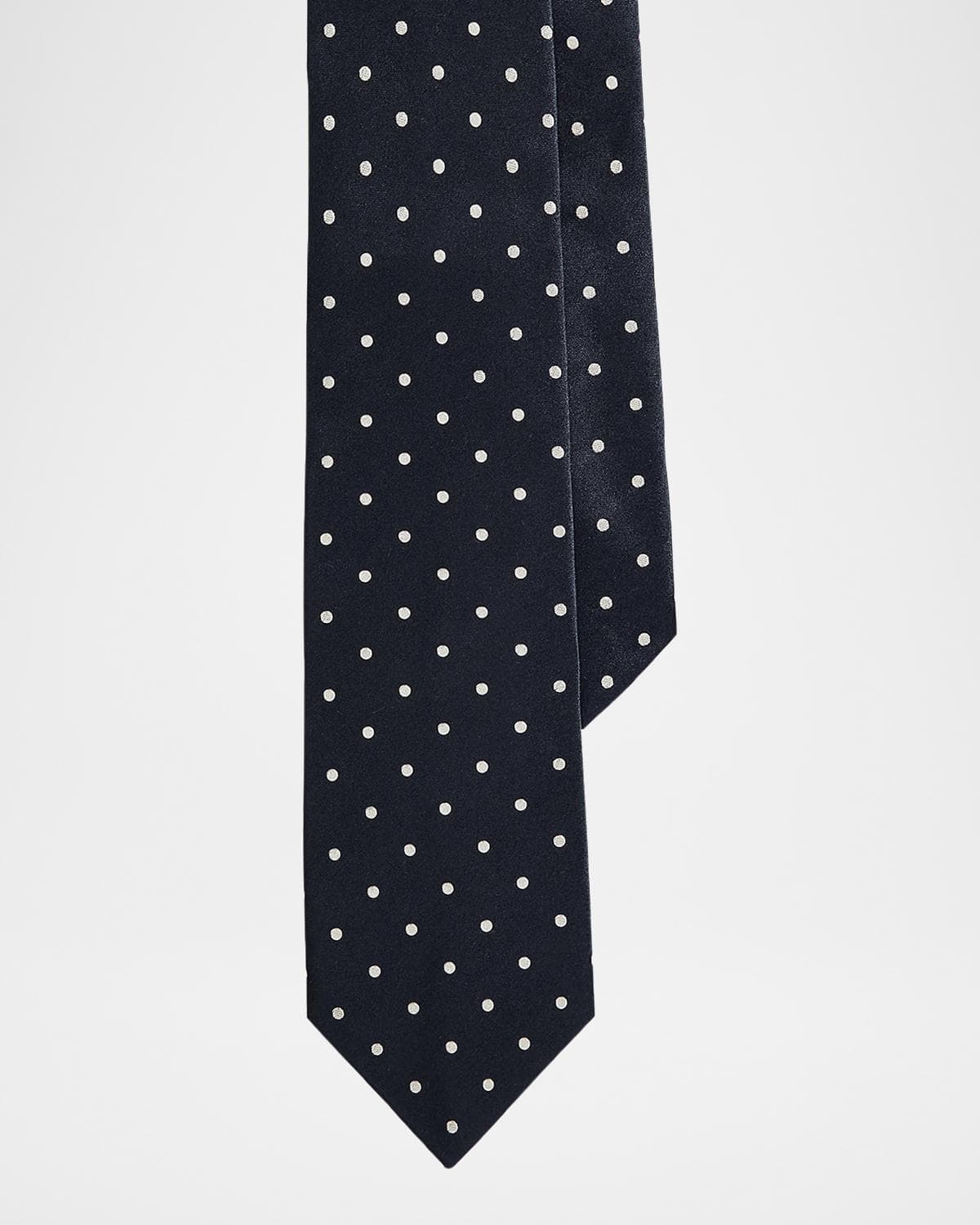 Ralph Lauren Purple Label Men's Polka-Dot Silk Satin Tie