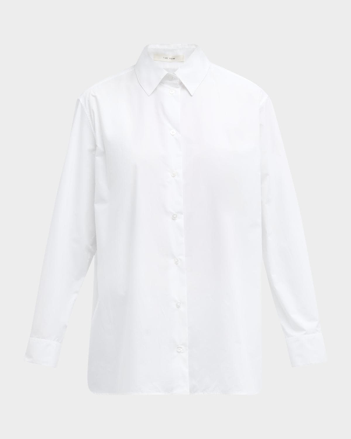 The Row Sisilia Menswear Poplin Shirt