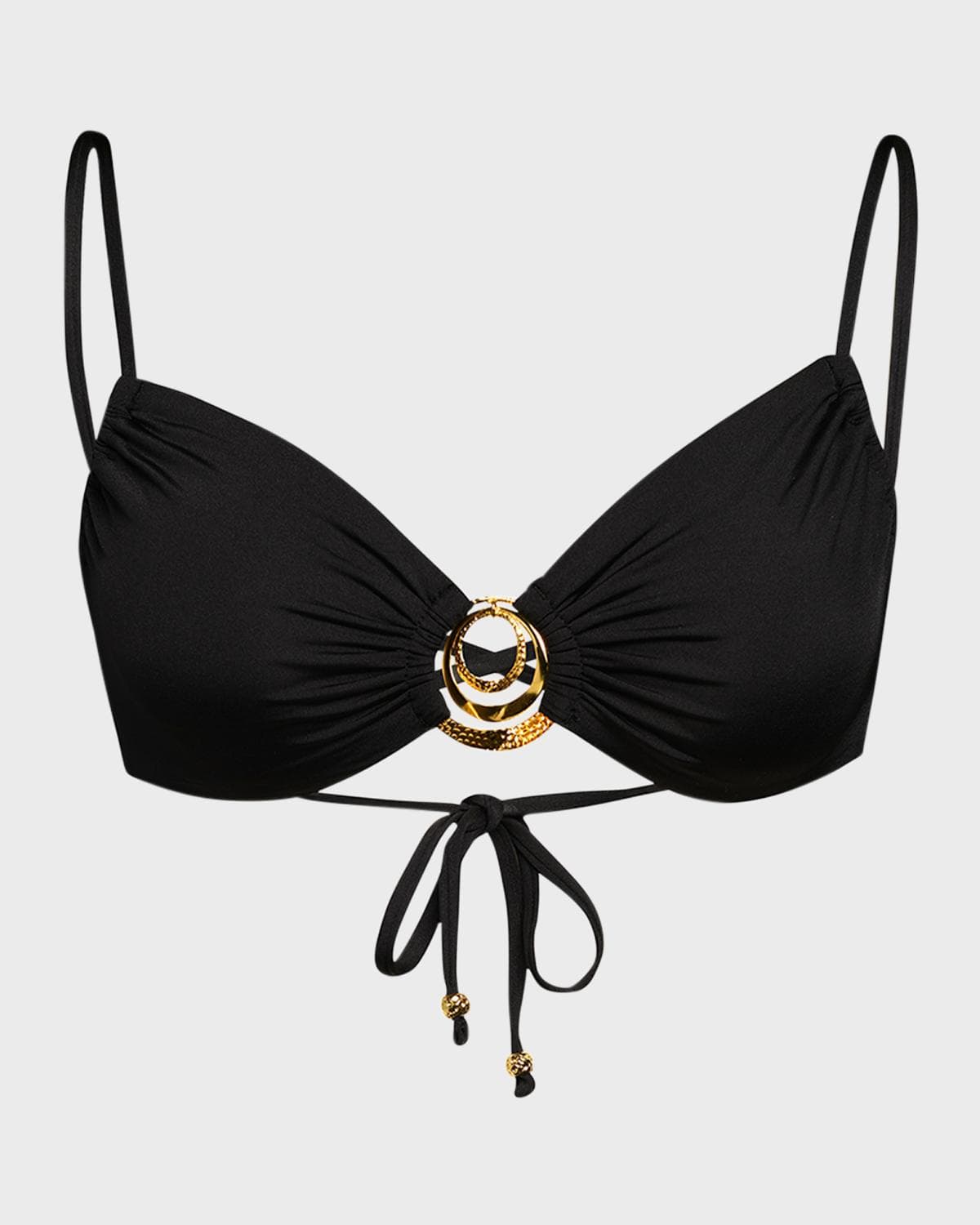Sunshine 79 Gypset Lace-Up Bralette Bikini Top