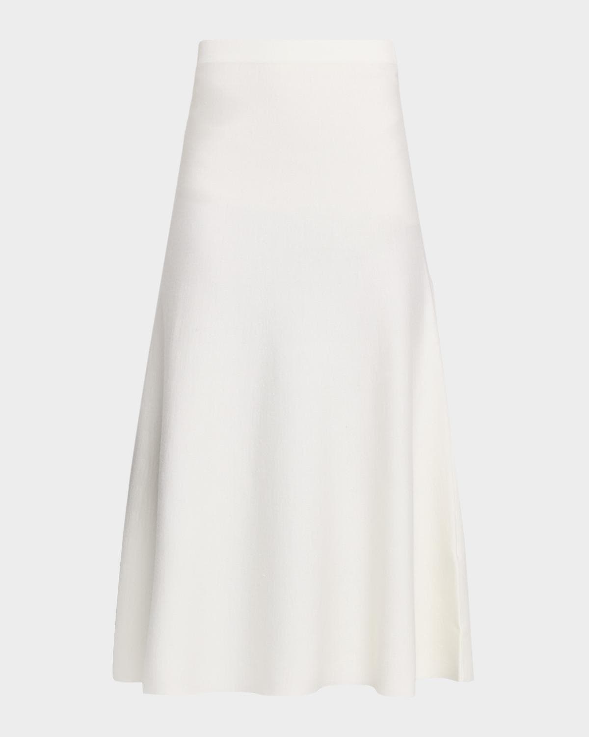 Gabriela Hearst Freddie Midi Wool-Cashmere Skirt