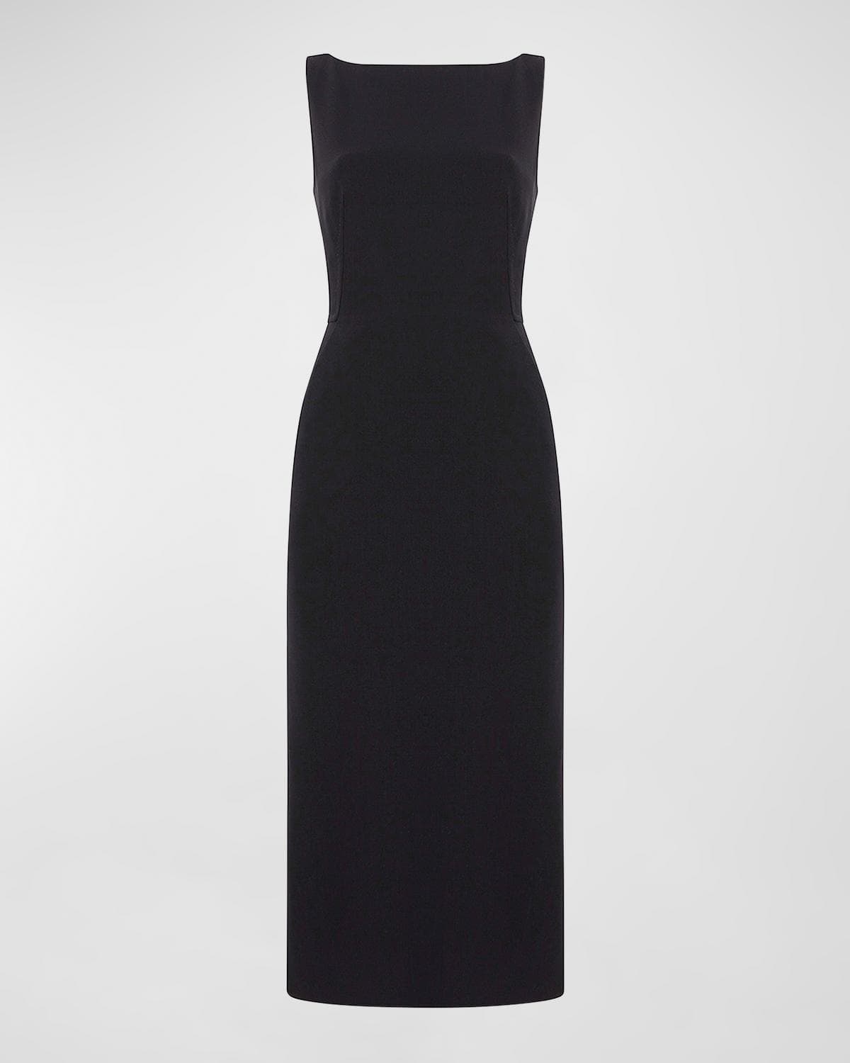 Another Tomorrow Doppio Fitted Midi Dress