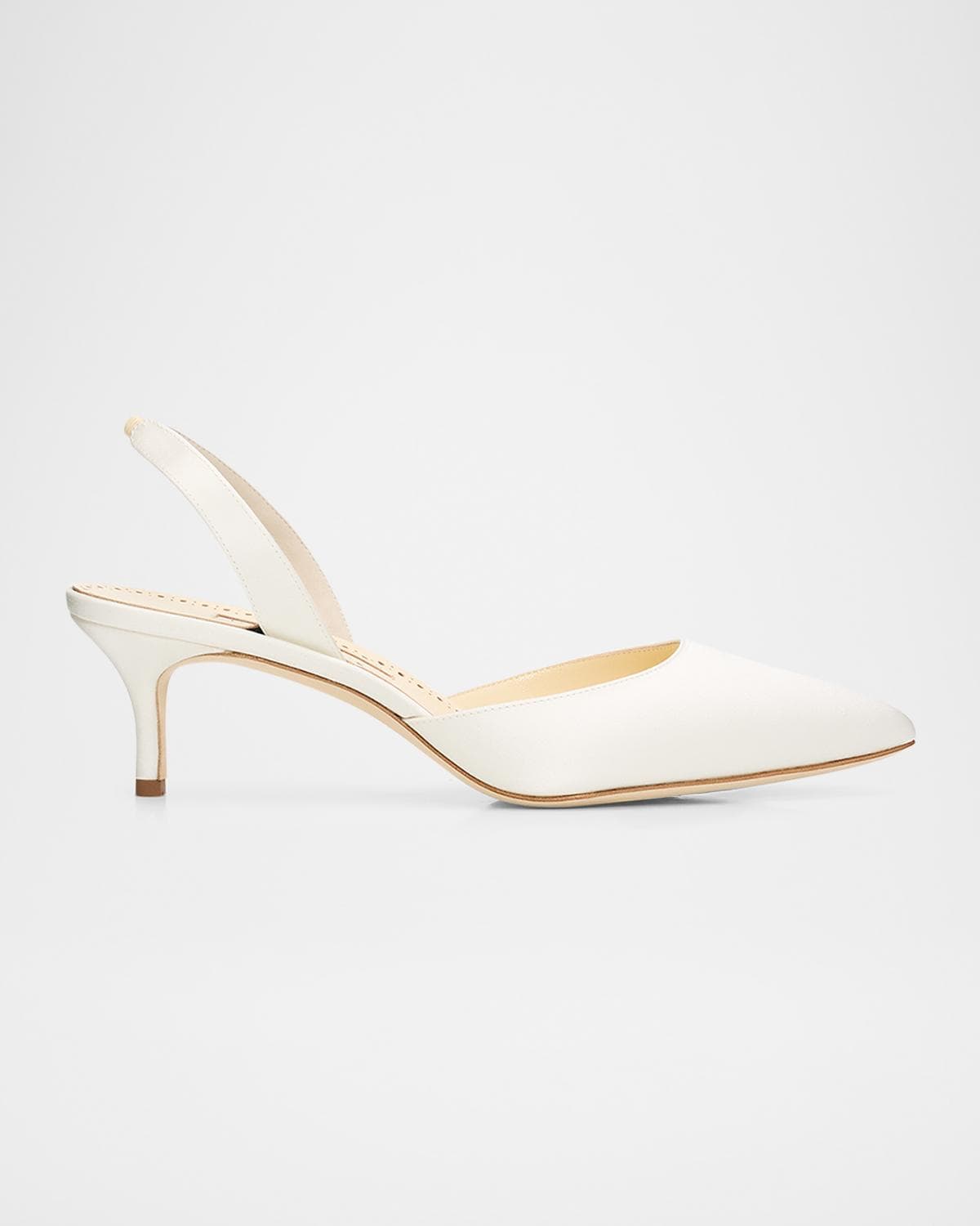 Manolo Blahnik Carolyne Kitten-Heel Halter Pumps