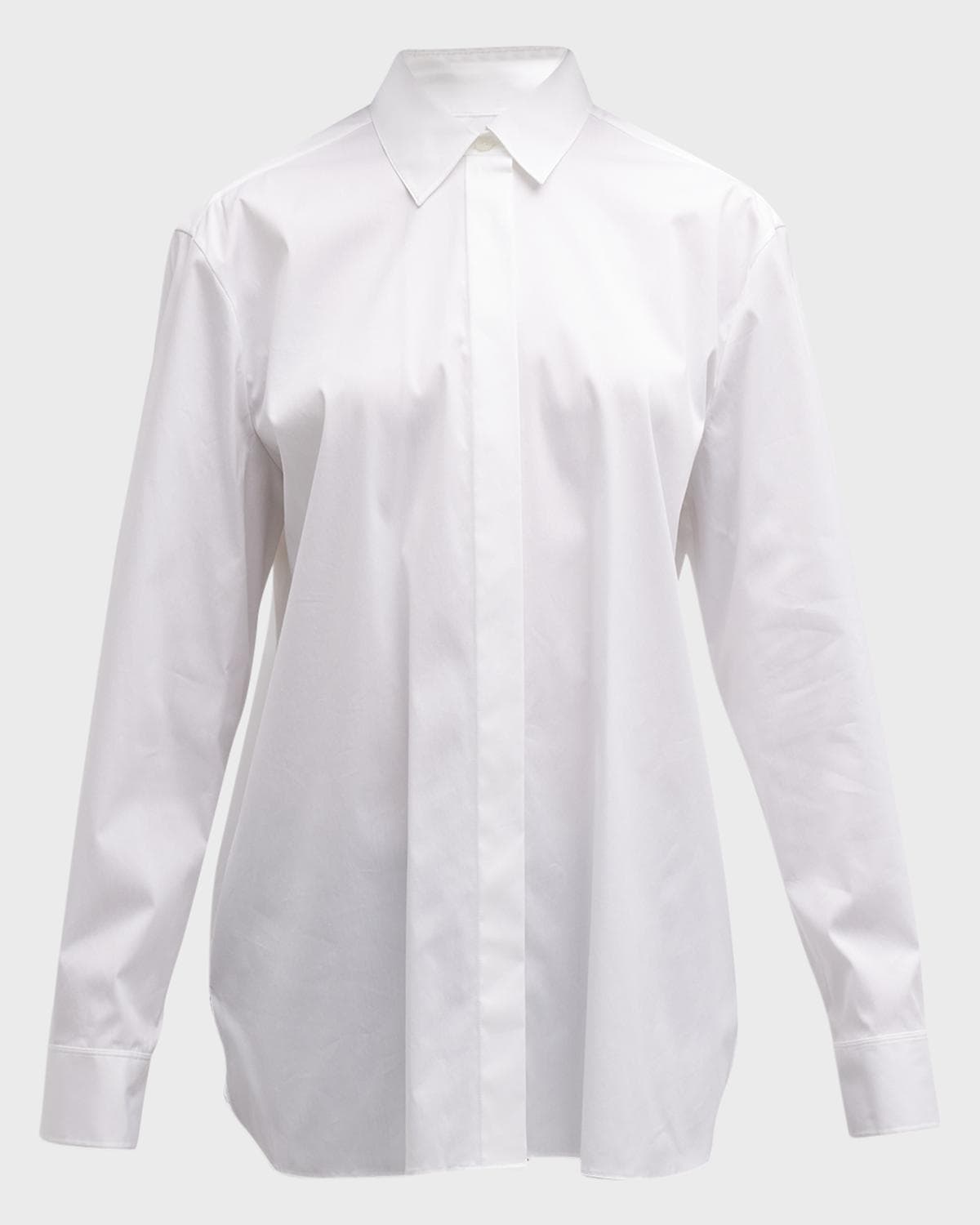 Theory Classic Button-Front Boyfriend Shirt