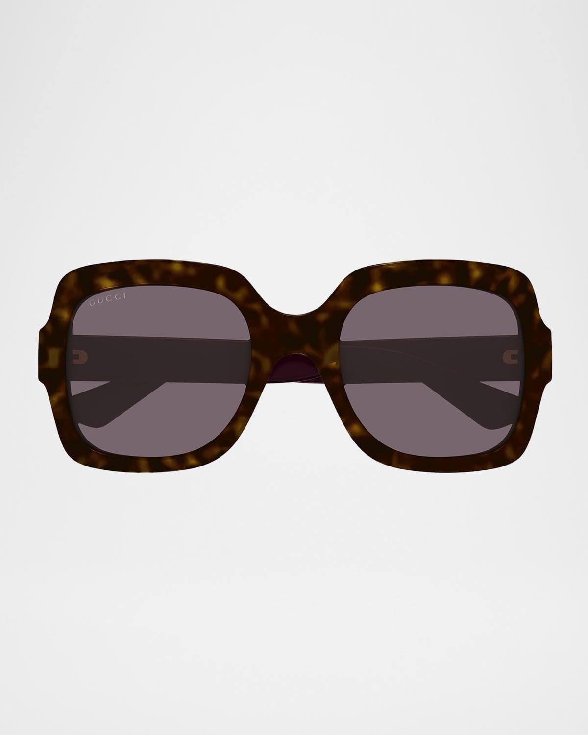 Gucci Gradient GG Square Injection Plastic Sunglasses