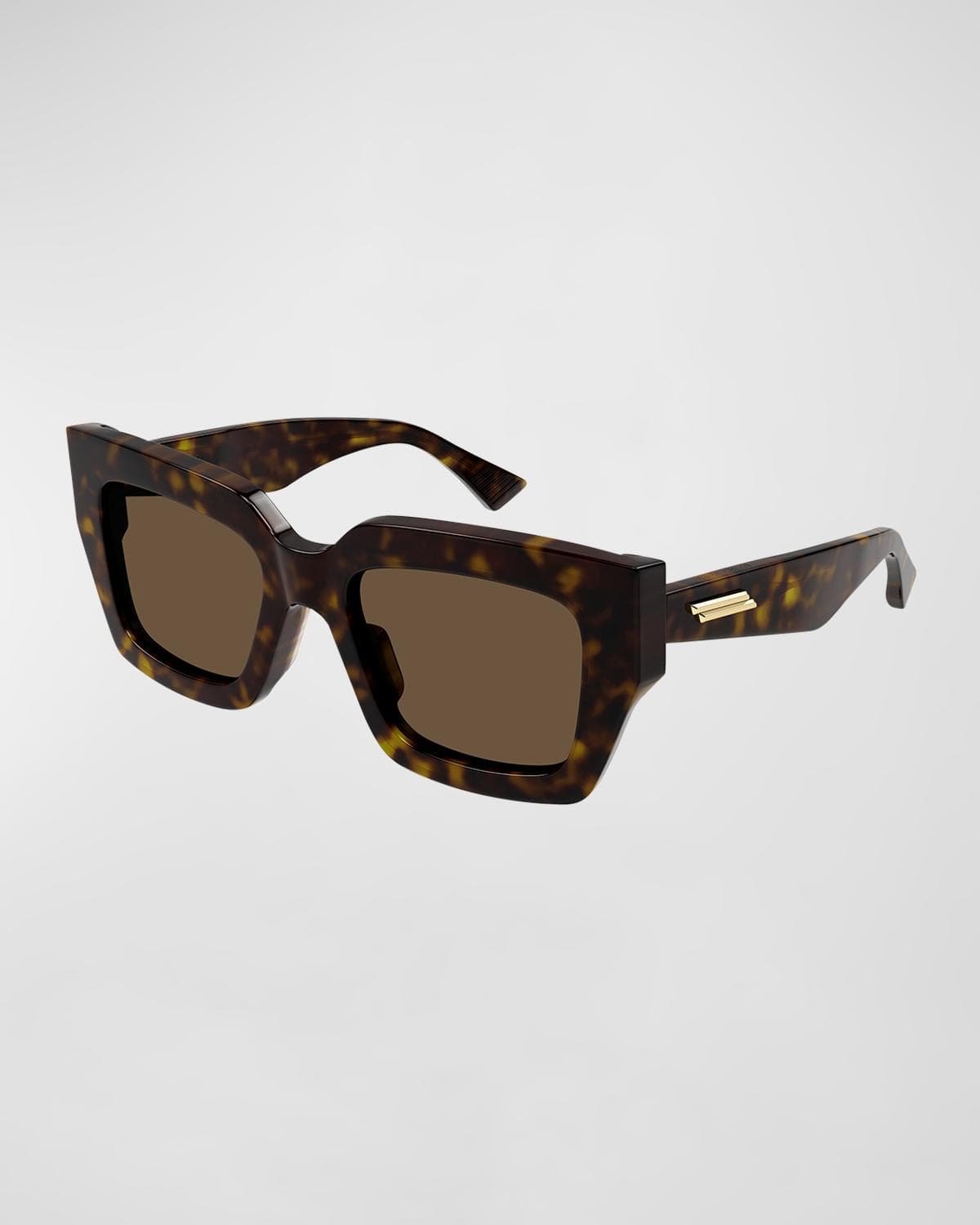 Bottega Veneta Raised Logo Acetate Cat-Eye Sunglasses