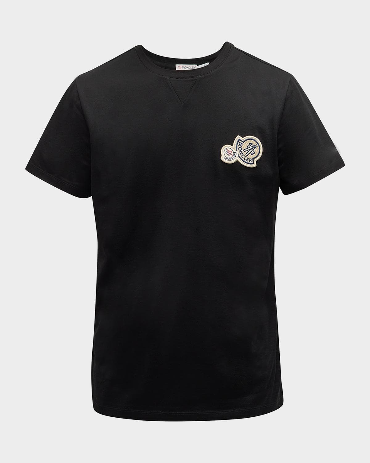 Moncler Men's Double Logo-Patch T-Shirt