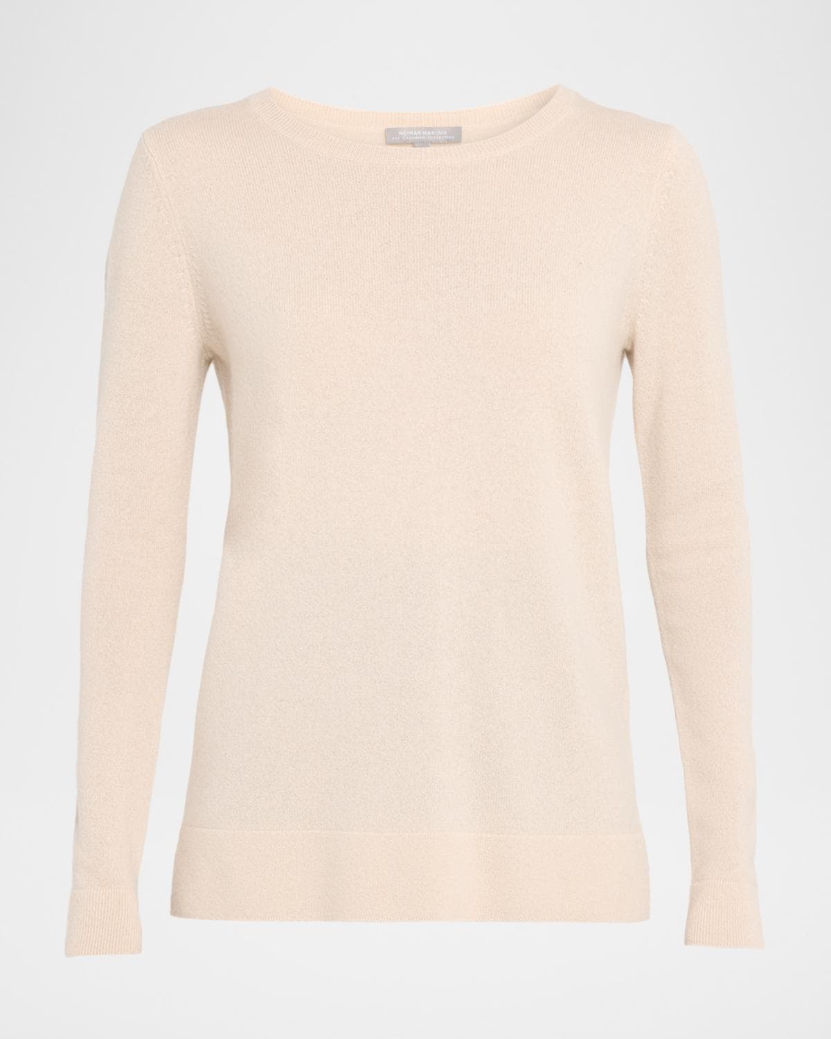 Neiman Marcus Cashmere Collection Cashmere Basic Crewneck Top