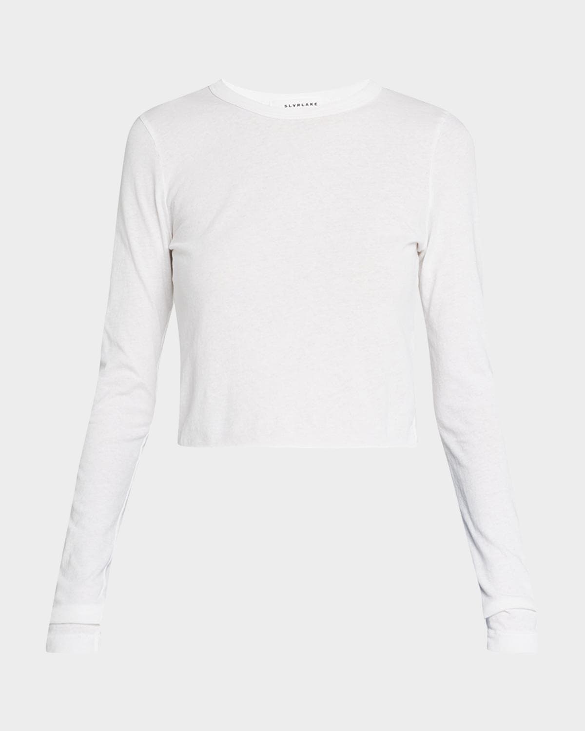 SLVRLAKE Long Sleeve Cropped Baby Tee
