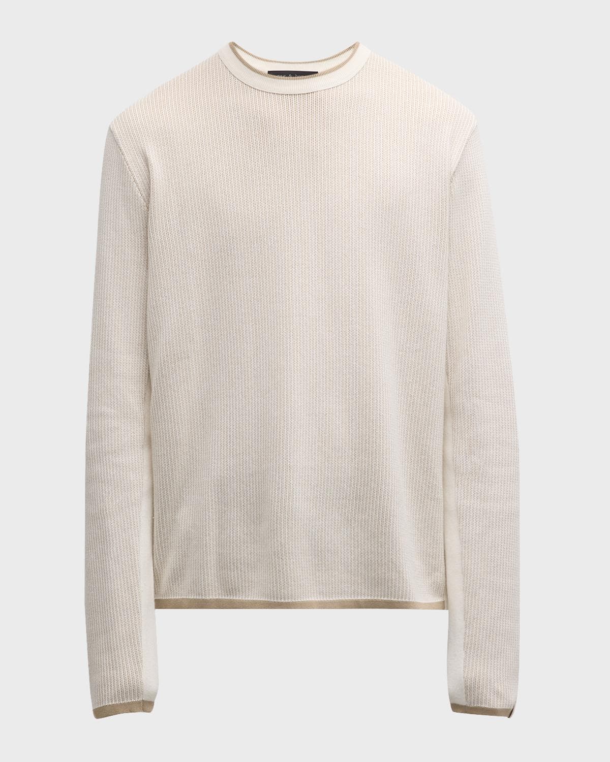 rag & bone Men's Harvey Two-Tone Knit T-Shirt