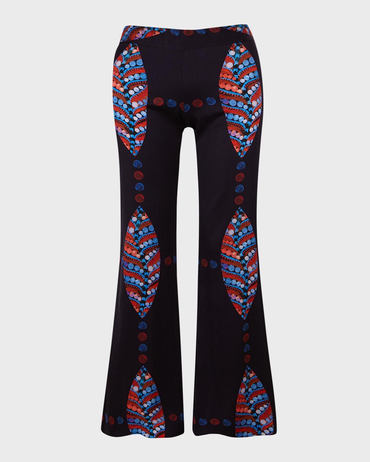 CLO Madrid Frankie Printed Flare Pants