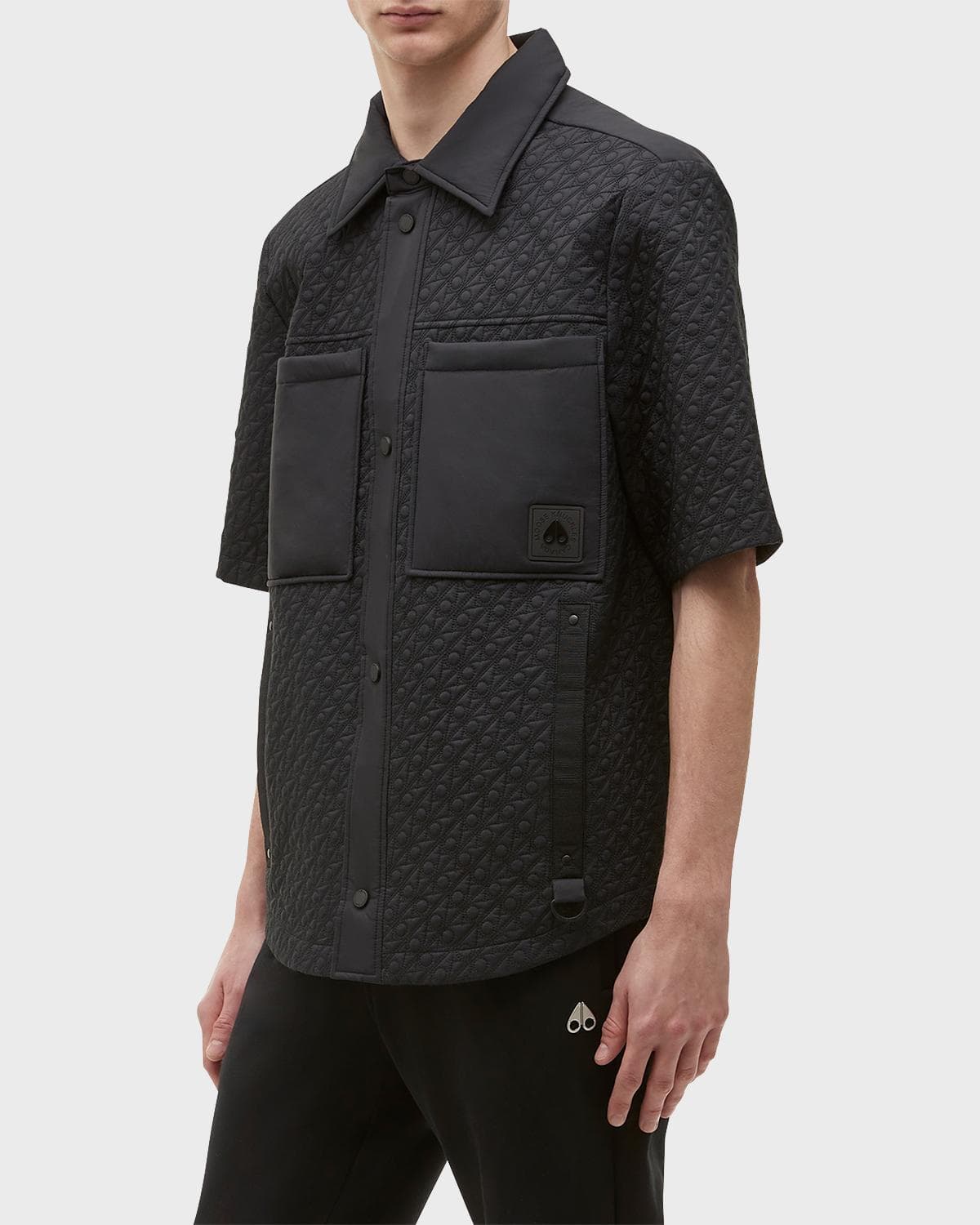 Moose Knuckles Men's Bedford Monogram Shirt Jacket · X-LARGE