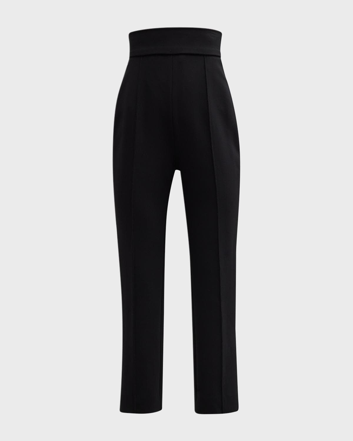 Carolina Herrera High-Rise Skinny-Leg Ankle Crepe Pants