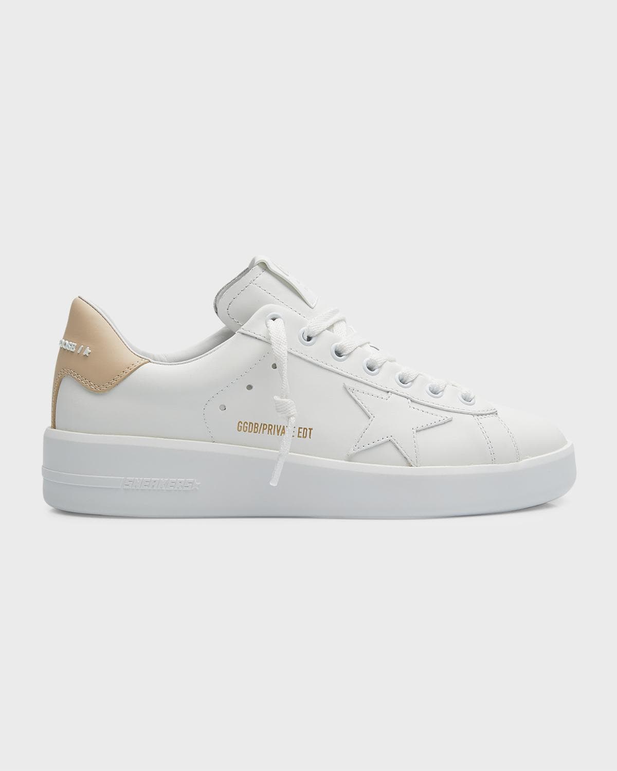 Golden Goose Purestar Bicolor Leather Low-Top Sneakers