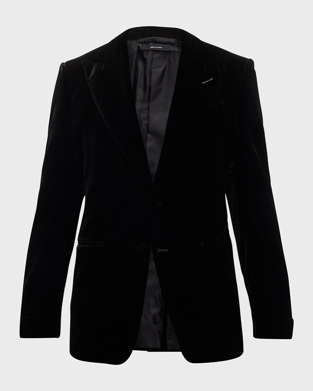 TOM FORD Men's Wool-Silk Velvet Cocktail Jacket
