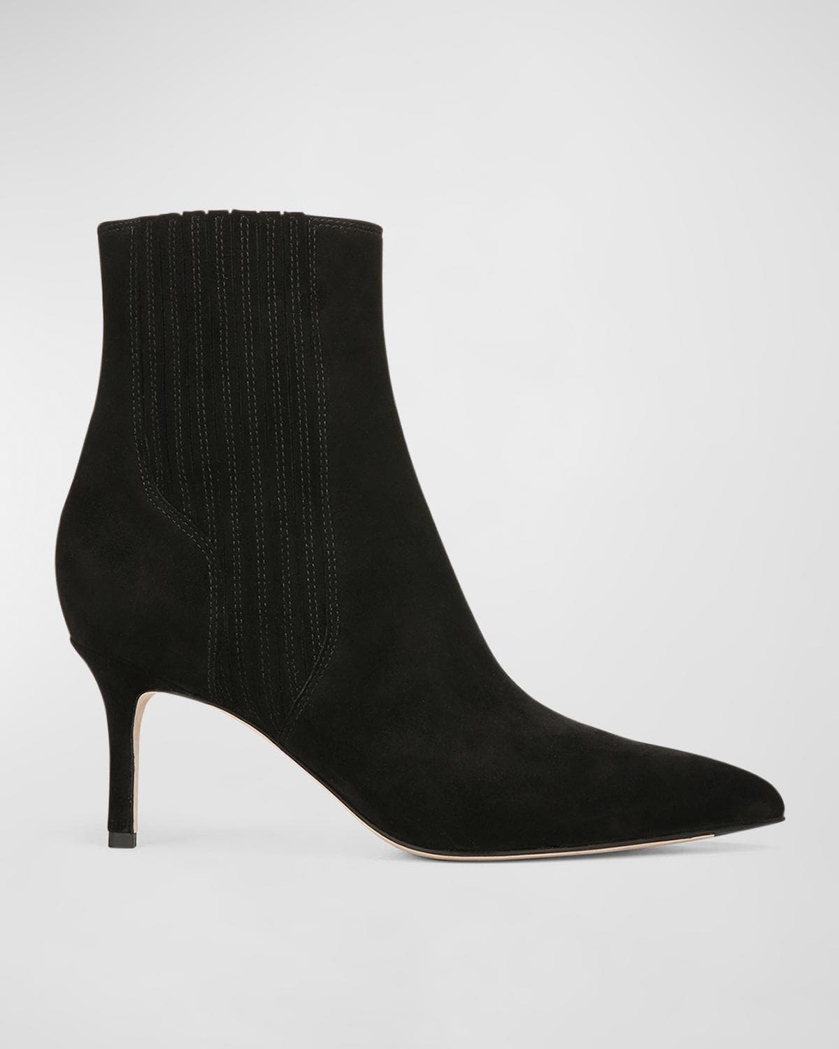 Veronica Beard 70mm Lisa Suede Stiletto Ankle Booties
