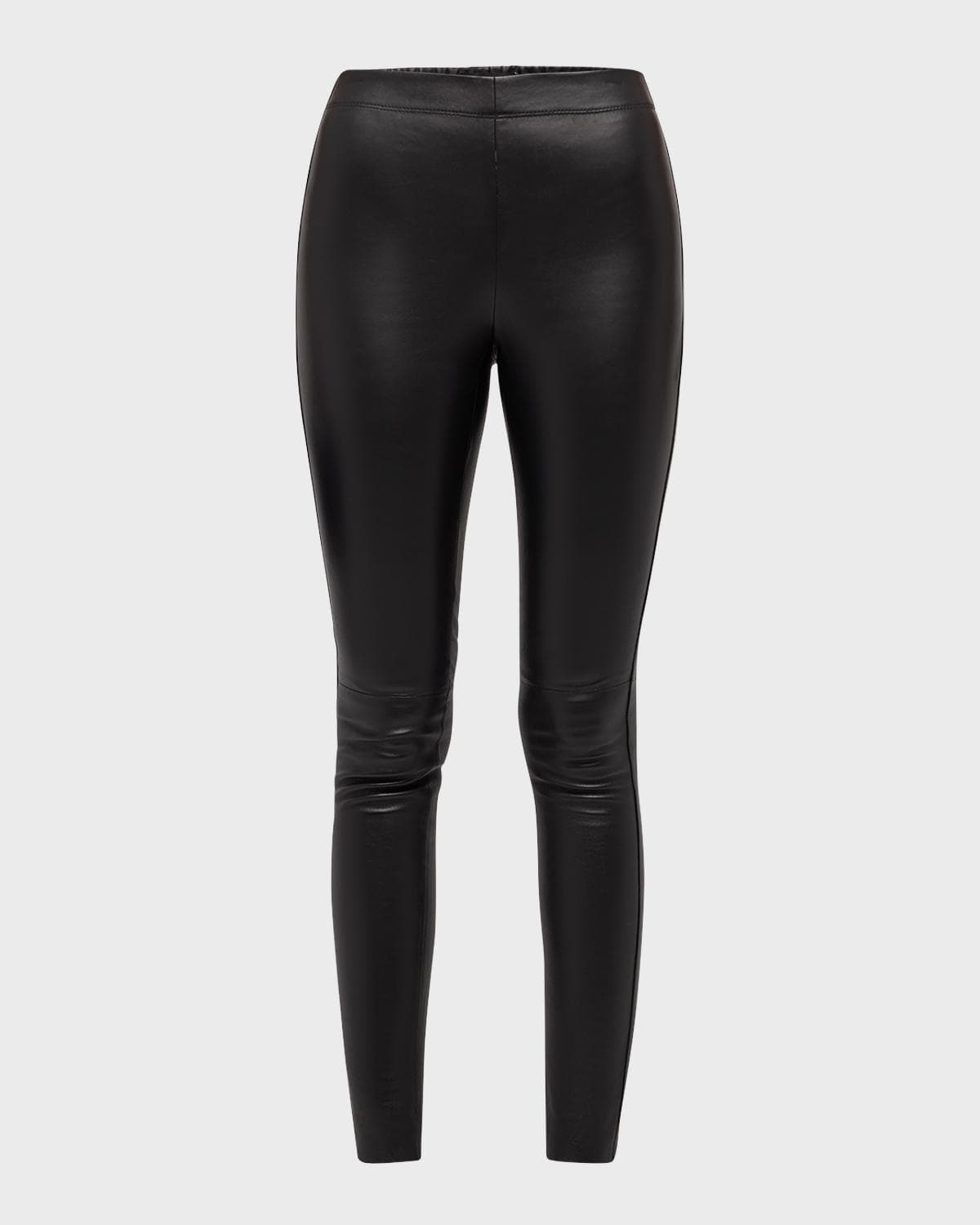 Joseph High-Rise Stretch Leather Leggings